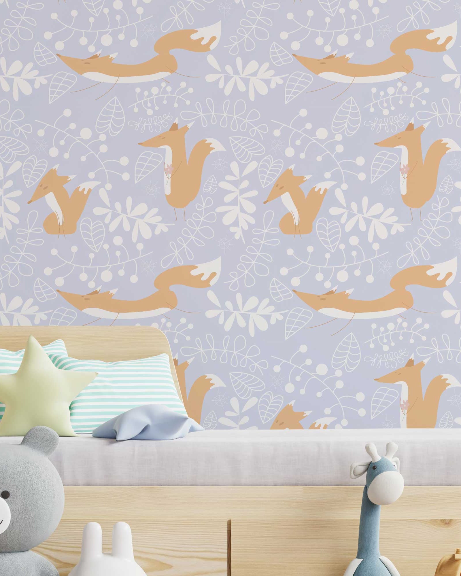 The Sly Fox Peel and Stick Wallpaper, Removable Wallpaper, Traditional Wallpaper | DeccoPrint