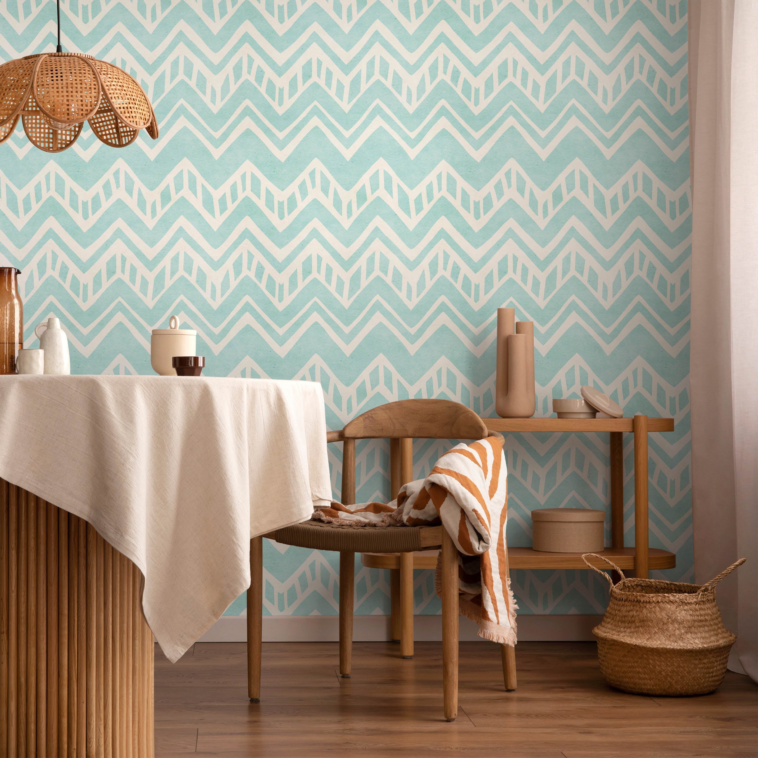 Paper Ikat Peel and Stick Wallpaper, Removable Wallpaper, Traditional Wallpaper | DeccoPrint