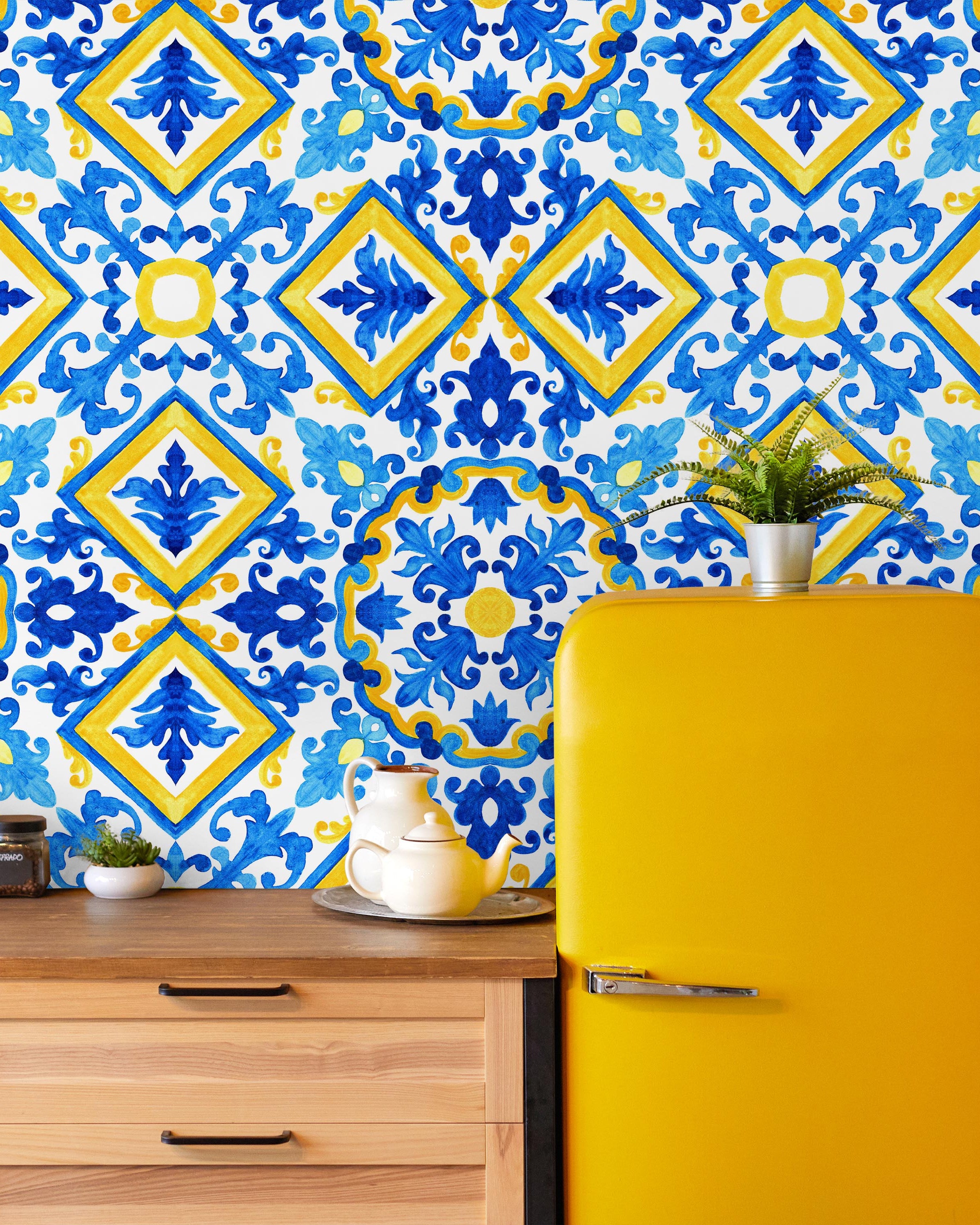 Water and Sun Peel and Stick Wallpaper, Removable Wallpaper, Traditional Wallpaper | DeccoPrint