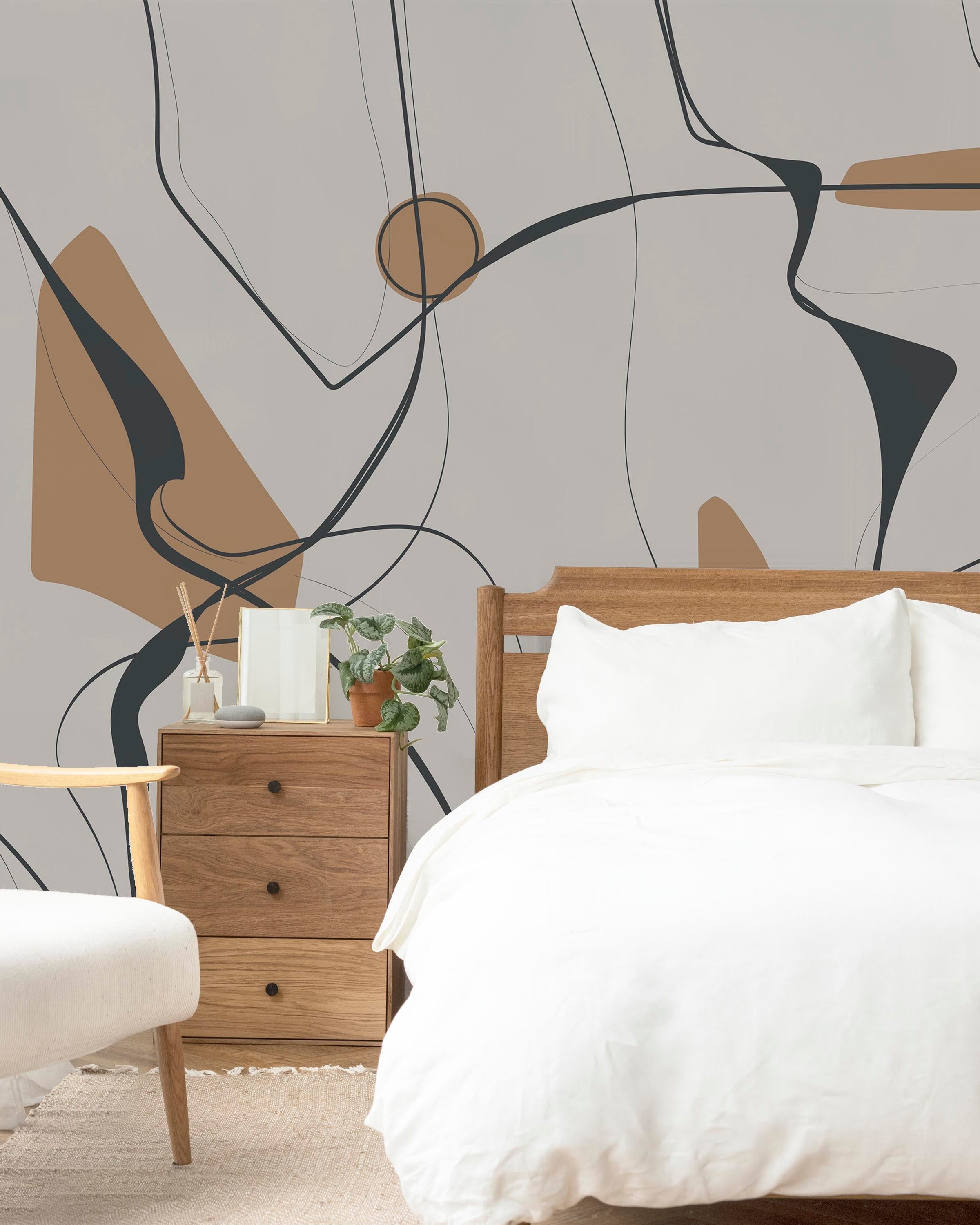 Modern Dynamic Mural Peel and Stick Wallpaper, Removable Wallpaper, Traditional Wallpaper | DeccoPrint