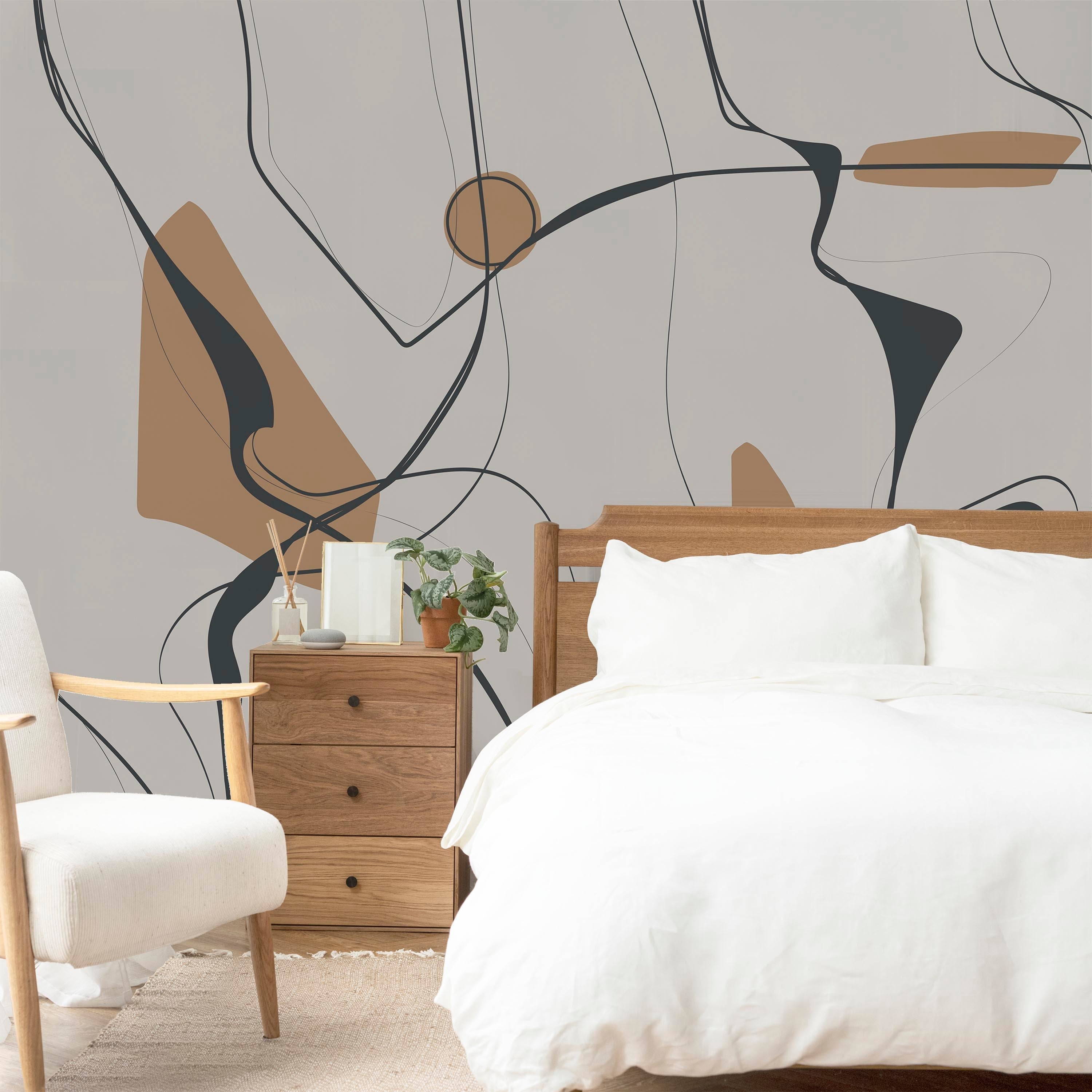 Modern Dynamic Mural Peel and Stick Wallpaper, Removable Wallpaper, Traditional Wallpaper | DeccoPrint