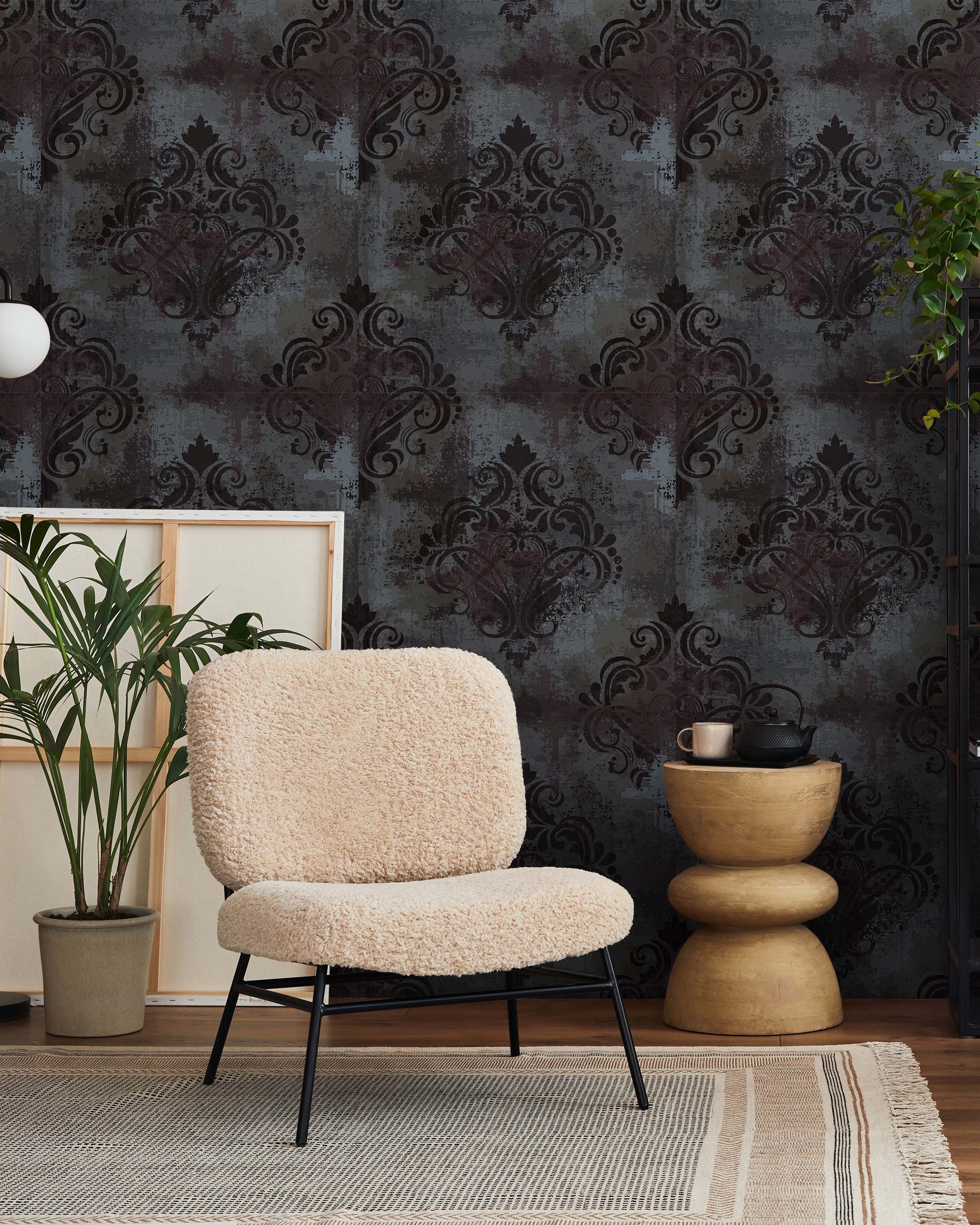 Dark Luxury Peel and Stick Wallpaper, Removable Wallpaper, Traditional Wallpaper | DeccoPrint