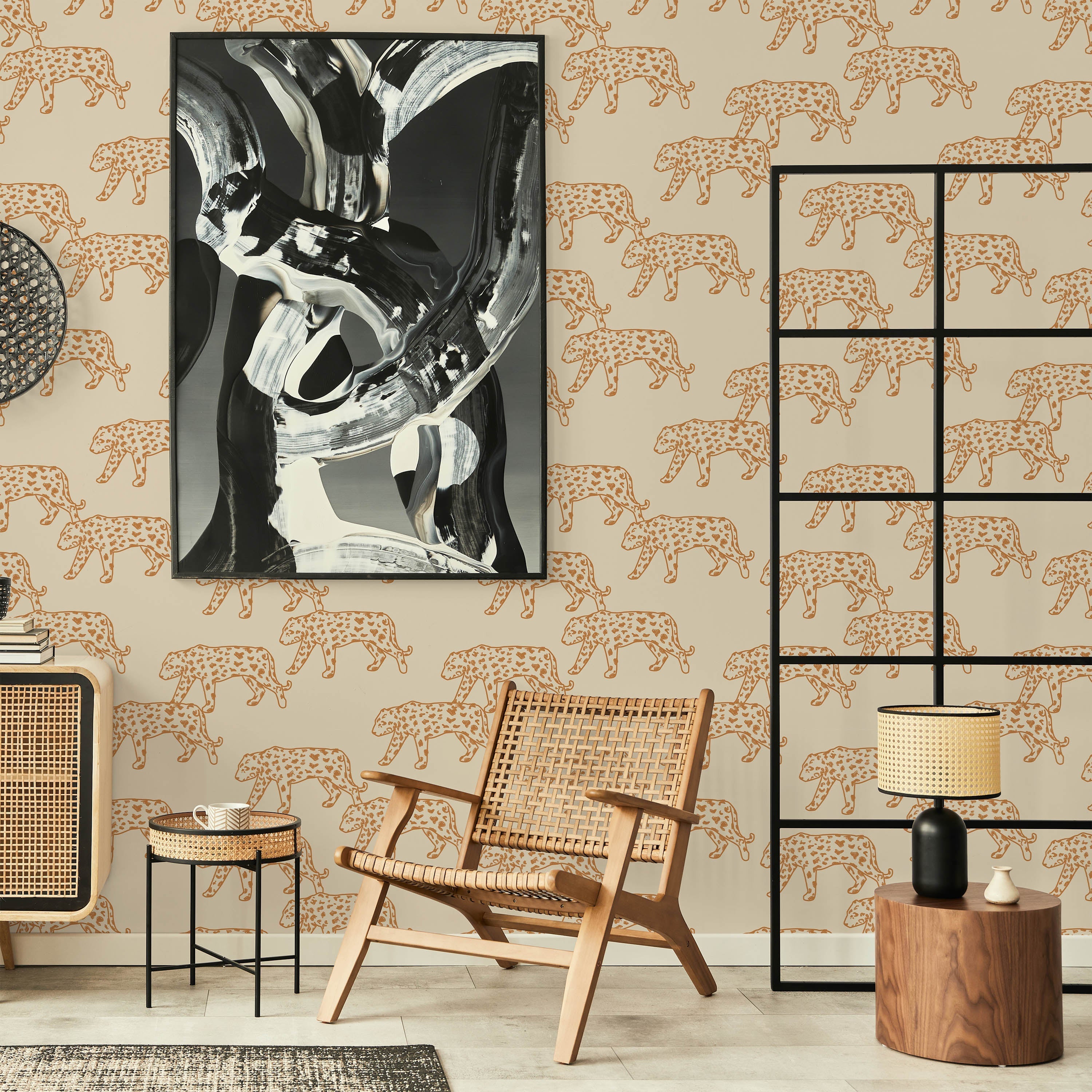 Royal Leopard Peel and Stick Wallpaper, Removable Wallpaper, Traditional Wallpaper | DeccoPrint