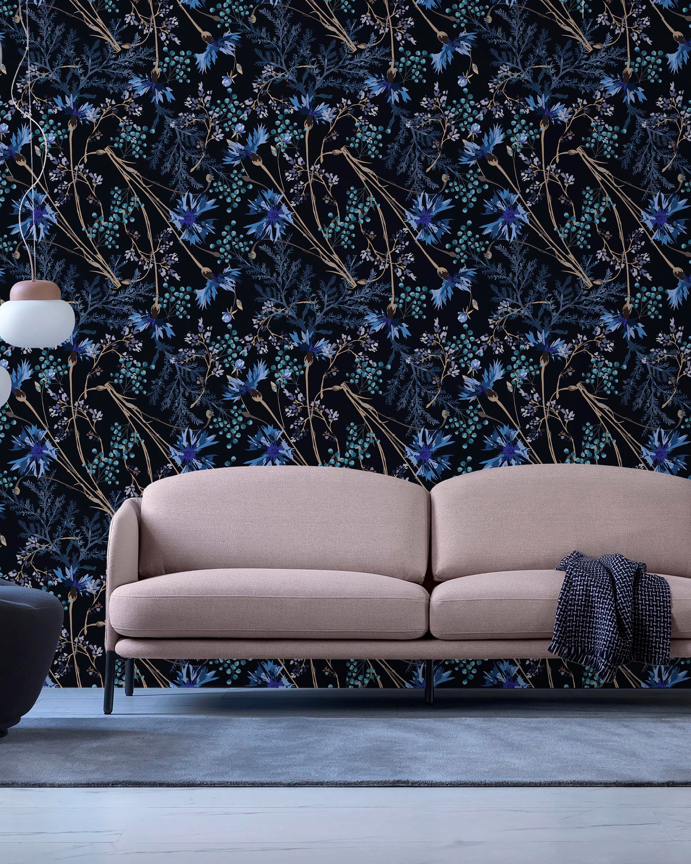 Dark Garden Peel and Stick Wallpaper, Removable Wallpaper, Traditional Wallpaper | DeccoPrint