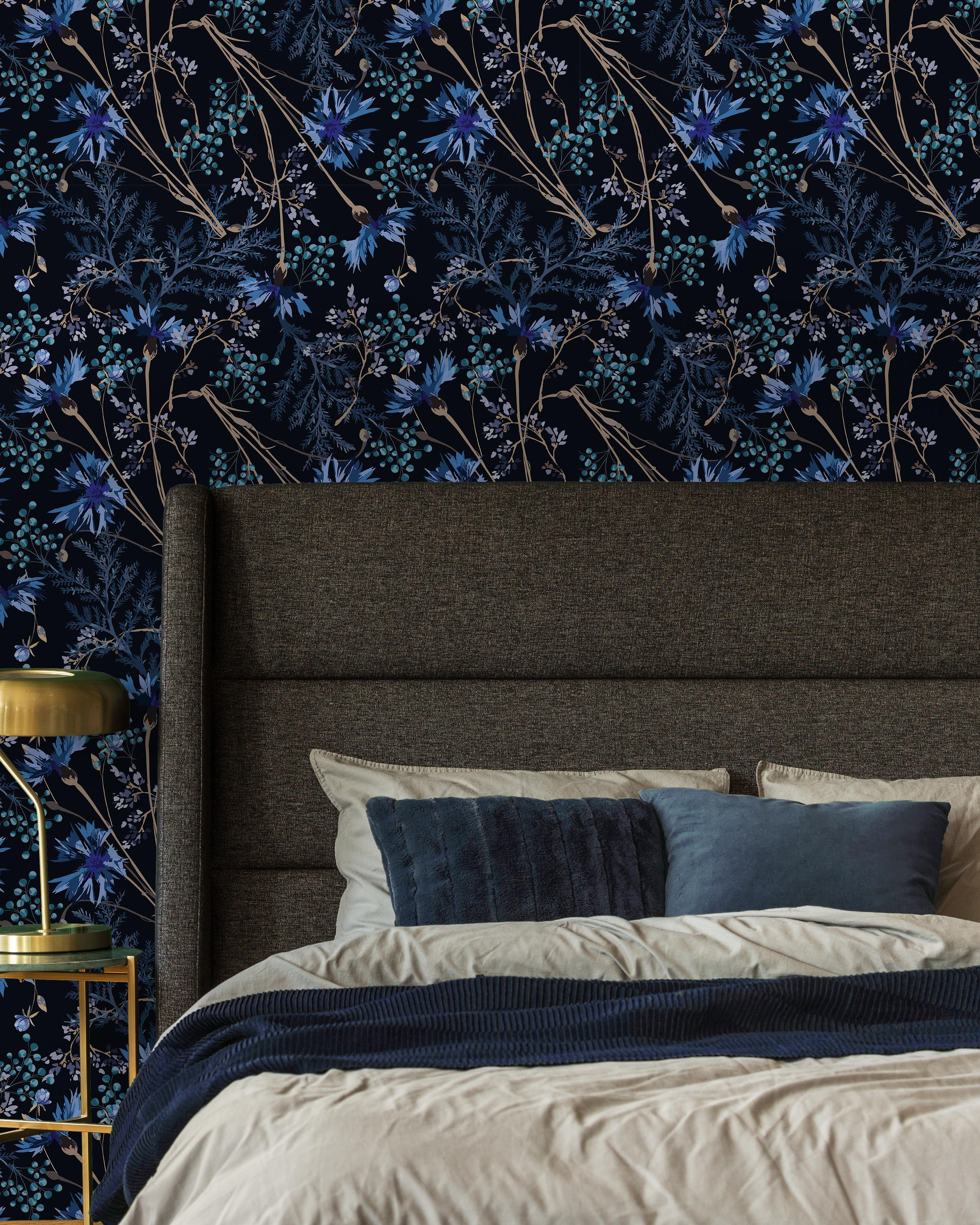 Dark Garden Peel and Stick Wallpaper, Removable Wallpaper, Traditional Wallpaper | DeccoPrint