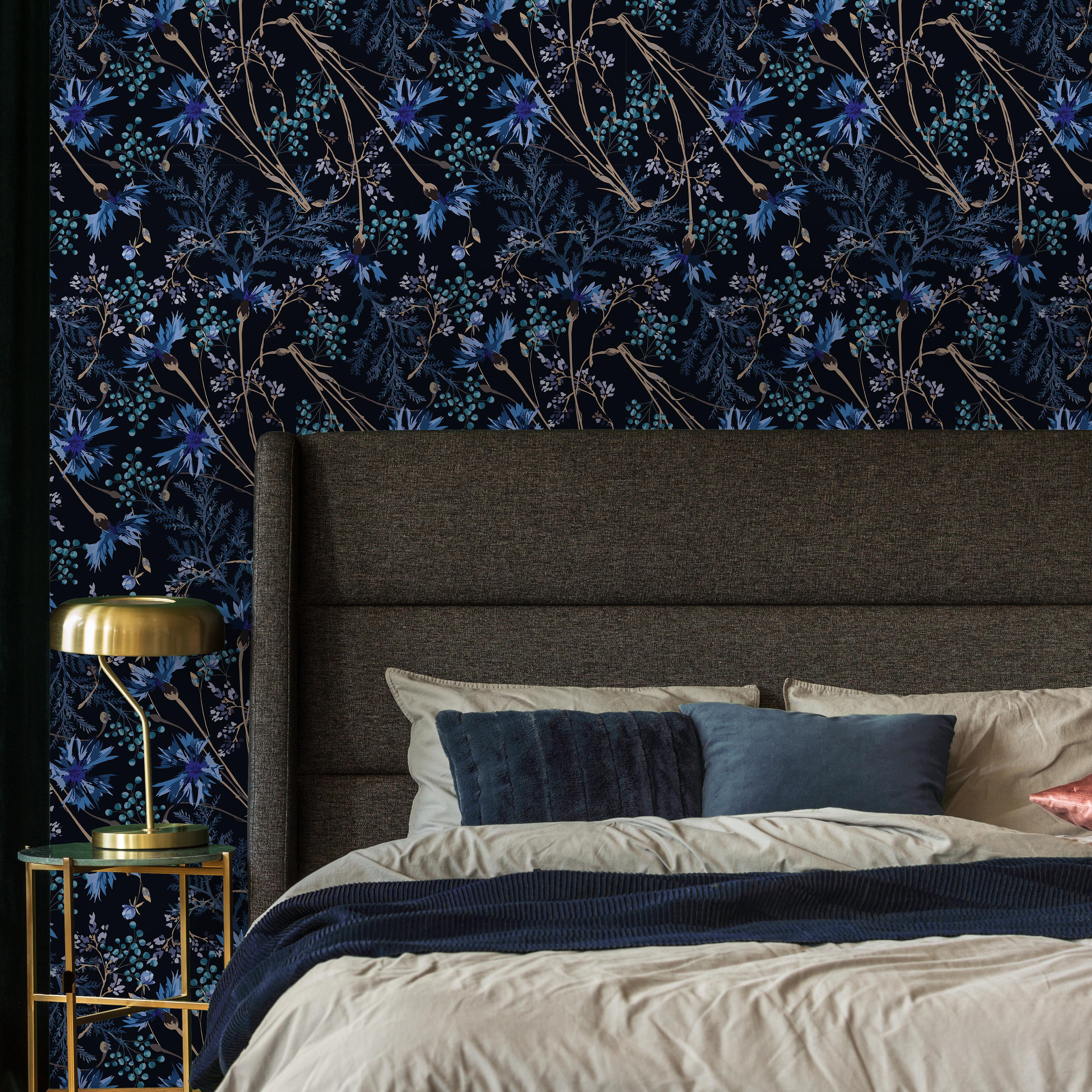 Dark Garden Peel and Stick Wallpaper, Removable Wallpaper, Traditional Wallpaper | DeccoPrint