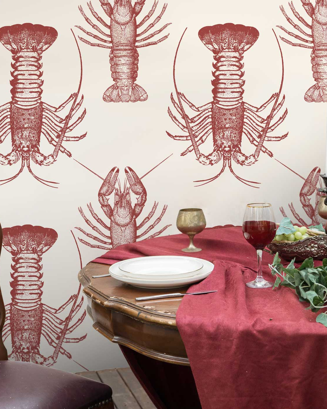 My Lobster Peel and Stick Wallpaper, Removable Wallpaper, Traditional Wallpaper | DeccoPrint