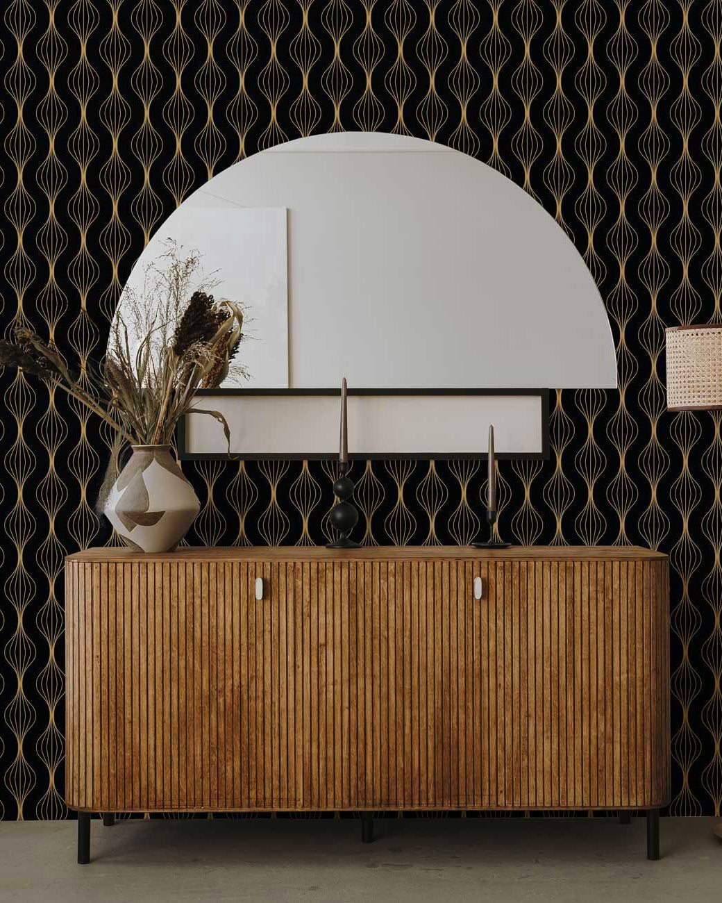 Gatsby Groove Peel and Stick Wallpaper, Removable Wallpaper, Traditional Wallpaper | DeccoPrint