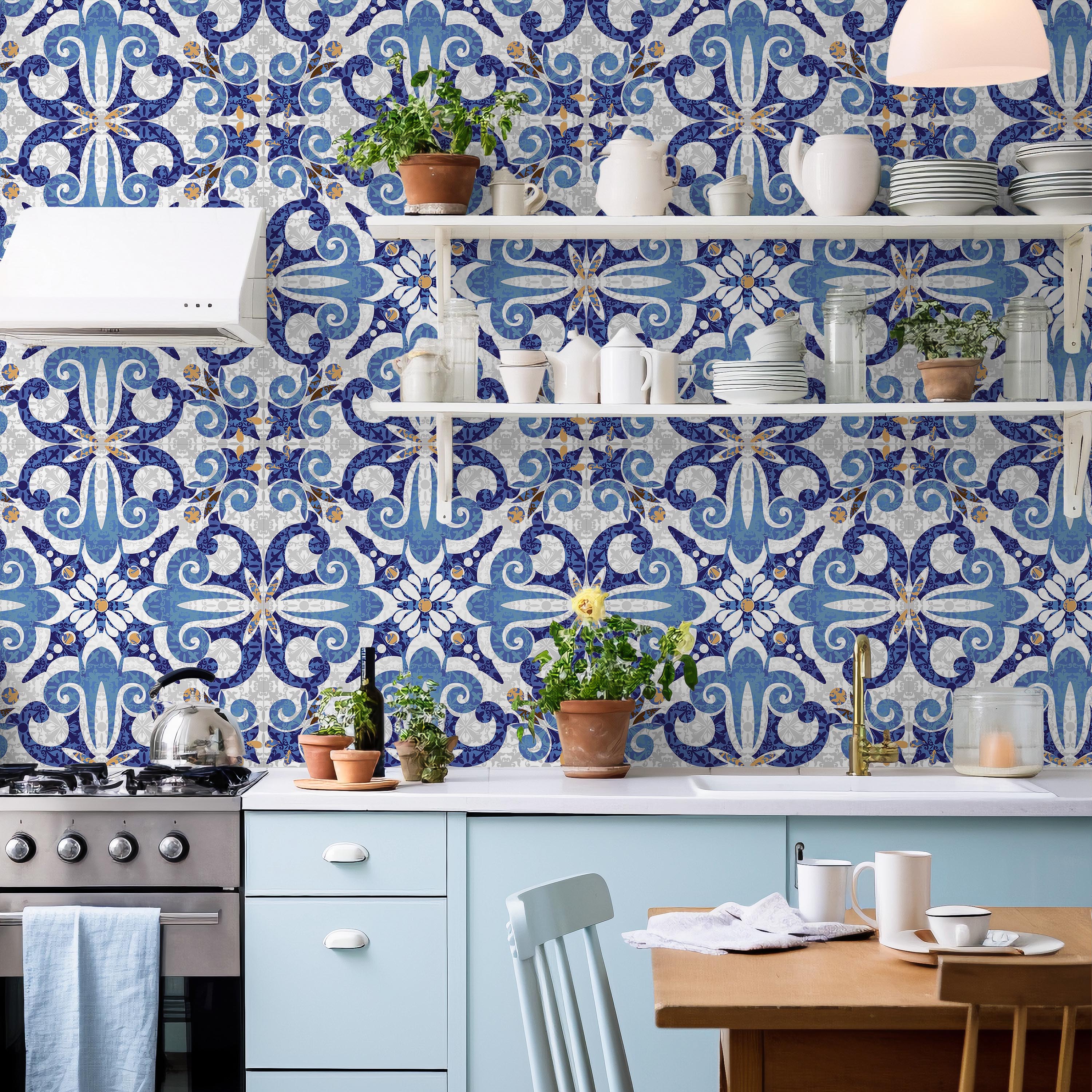 Spring Water Peel and Stick Wallpaper, Removable Wallpaper, Traditional Wallpaper | DeccoPrint