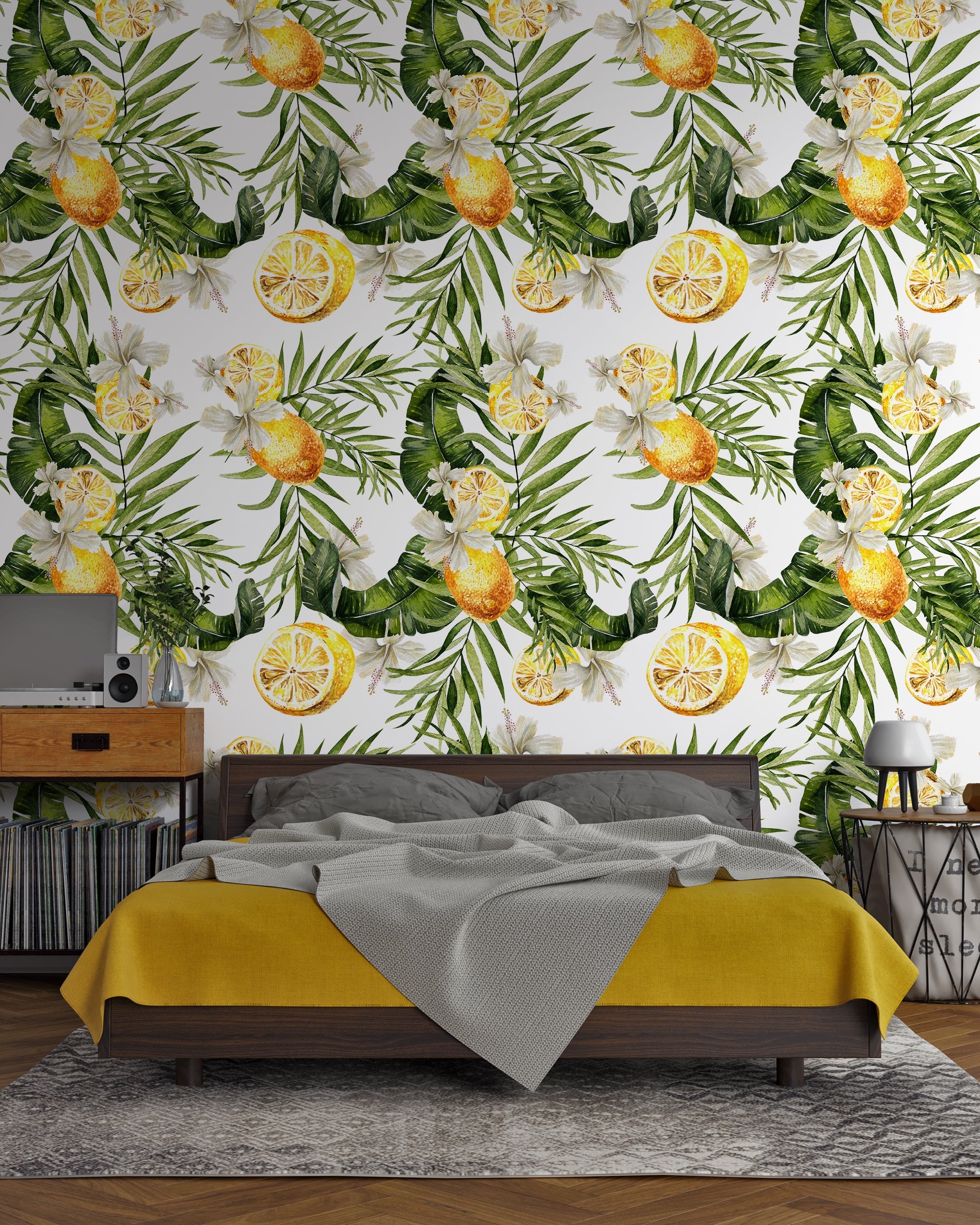Lemon of Life Peel and Stick Wallpaper, Removable Wallpaper, Traditional Wallpaper | DeccoPrint