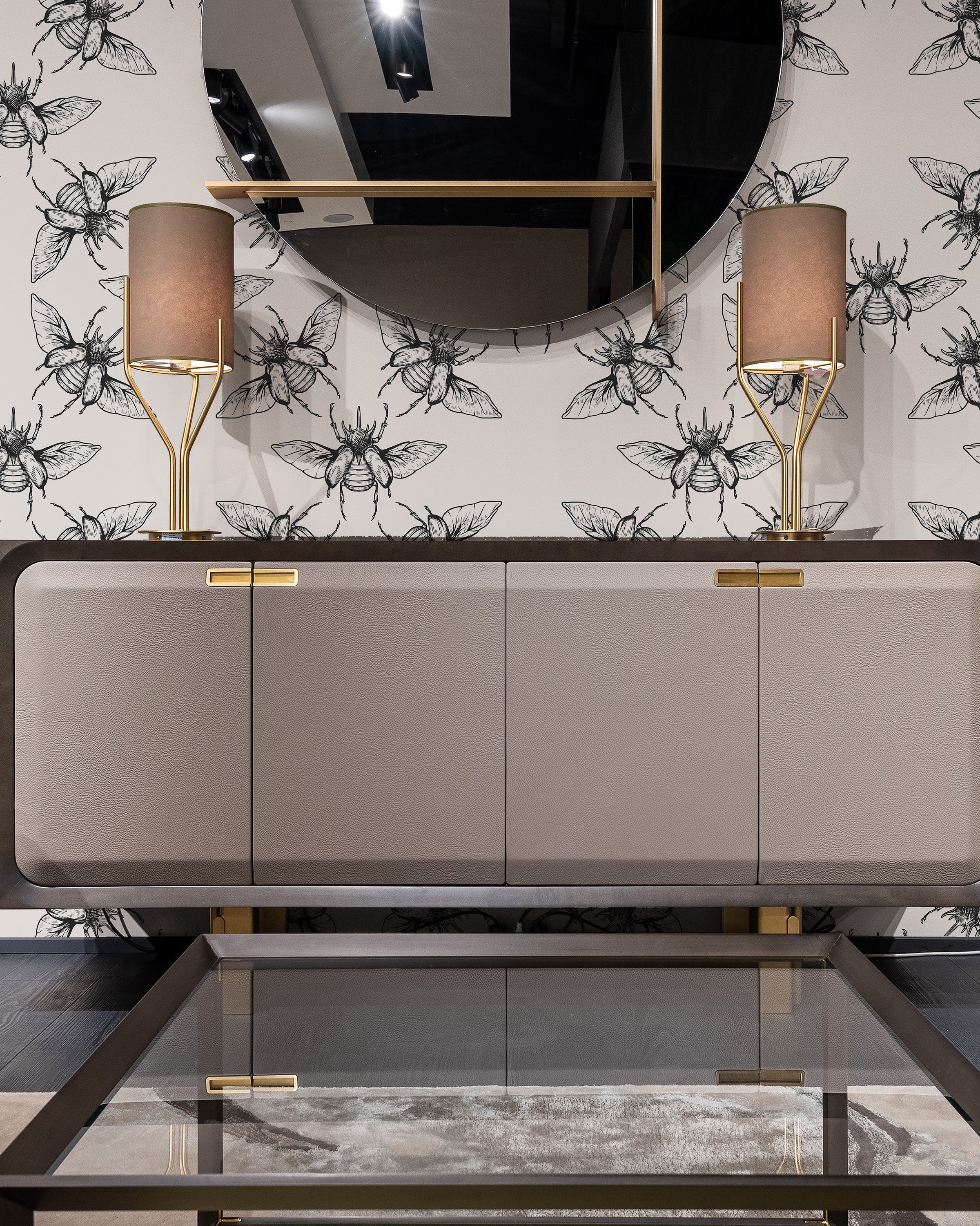 Flying Beetle Peel and Stick Wallpaper, Removable Wallpaper, Traditional Wallpaper | DeccoPrint