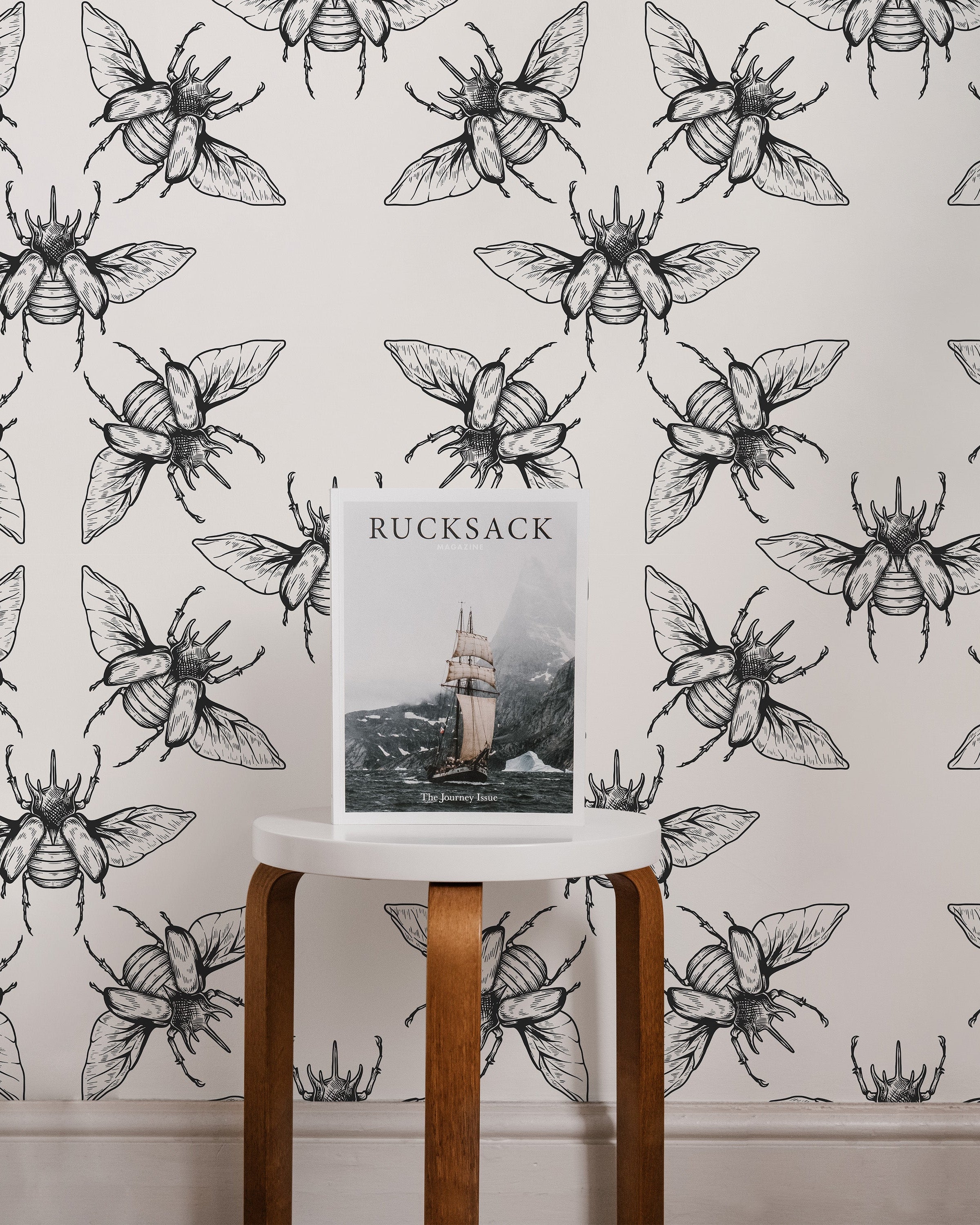 Flying Beetle Peel and Stick Wallpaper, Removable Wallpaper, Traditional Wallpaper | DeccoPrint