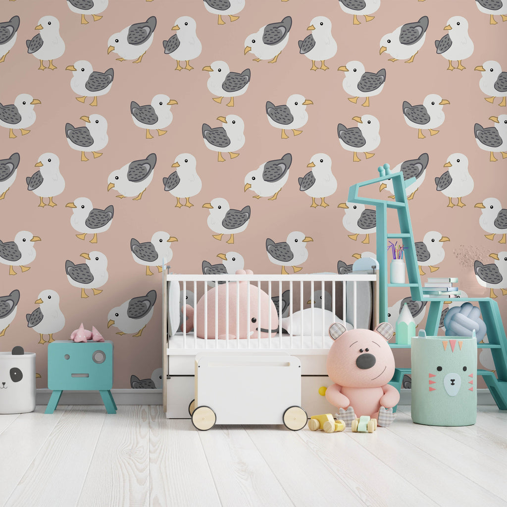 Seagull Peel and Stick Wallpaper, Removable Wallpaper, Traditional Wallpaper | DeccoPrint
