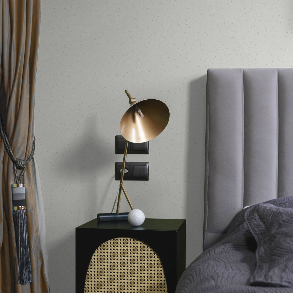 Pastel Dots Peel and Stick Wallpaper, Removable Wallpaper, Traditional Wallpaper - Light Brown | DeccoPrint