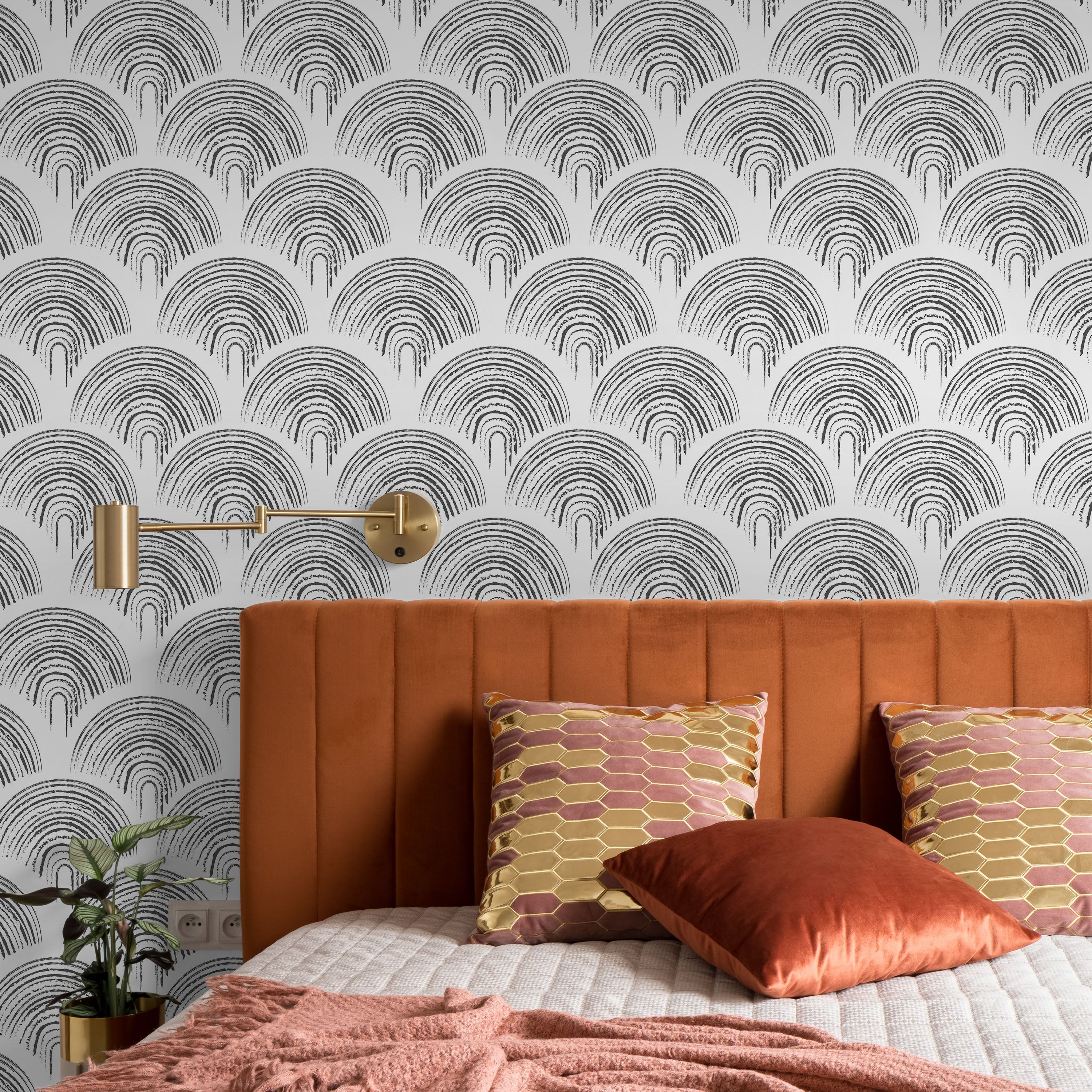 Playroom Peel and Stick Wallpaper, Removable Wallpaper, Traditional Wallpaper - Black and White | DeccoPrint