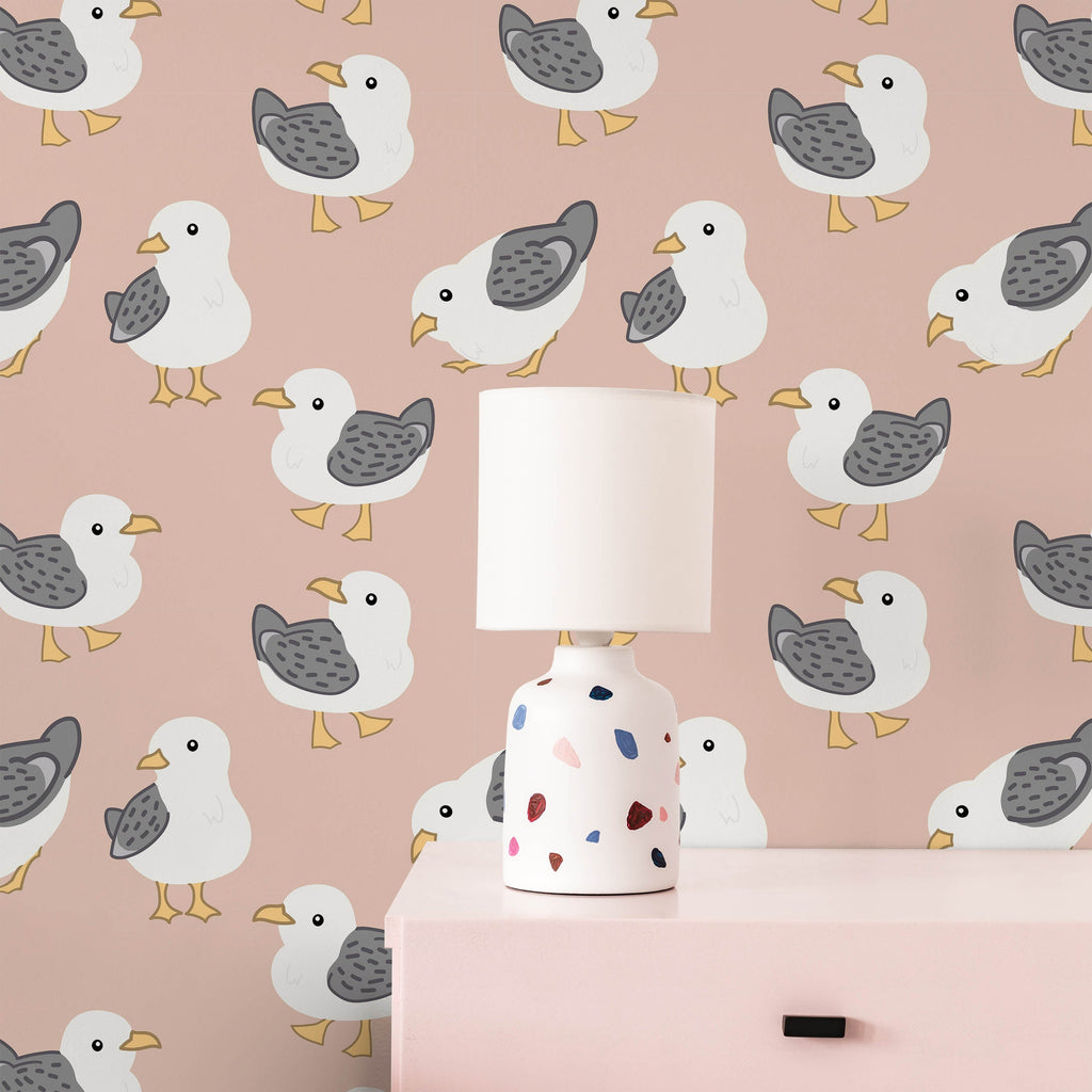 Seagull Peel and Stick Wallpaper, Removable Wallpaper, Traditional Wallpaper | DeccoPrint
