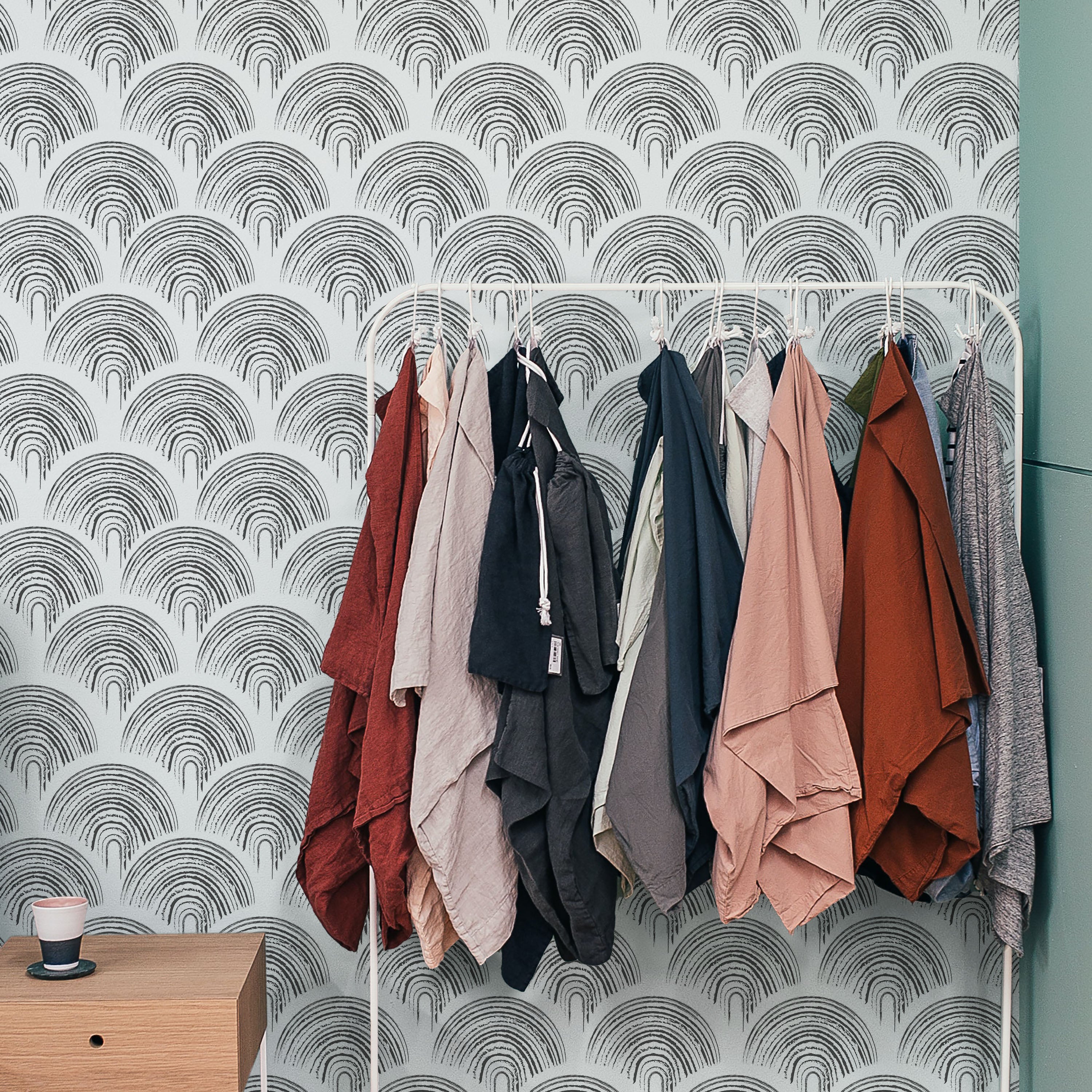 Playroom Peel and Stick Wallpaper, Removable Wallpaper, Traditional Wallpaper - Black and White | DeccoPrint