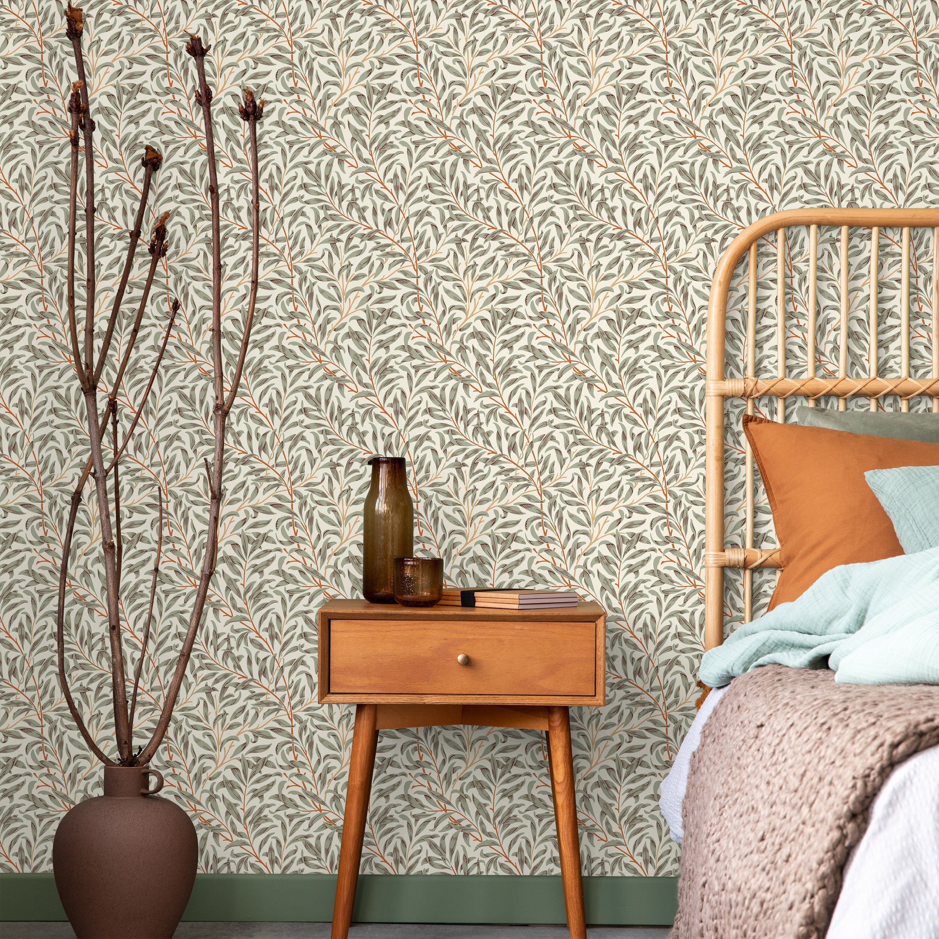 William Morris X Willow Bough Peel and Stick Wallpaper, Removable Wallpaper, Traditional Wallpaper - Sunset Fields | DeccoPrint