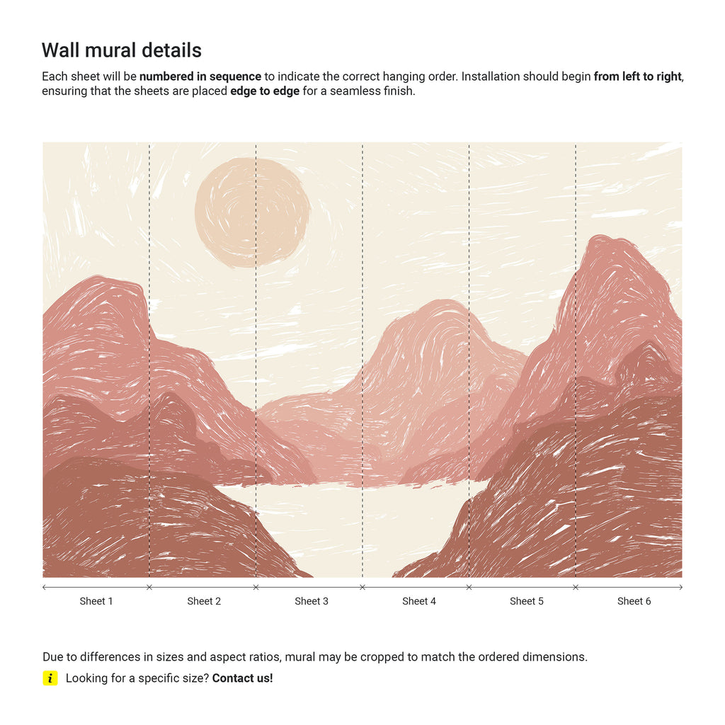 Sunset View Mural Peel and Stick Wallpaper, Removable Wallpaper, Traditional Wallpaper | DeccoPrint