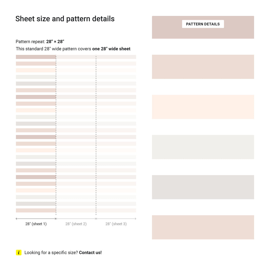 Colored Stripes Peel and Stick Wallpaper, Removable Wallpaper, Traditional Wallpaper - Earth Tones | DeccoPrint