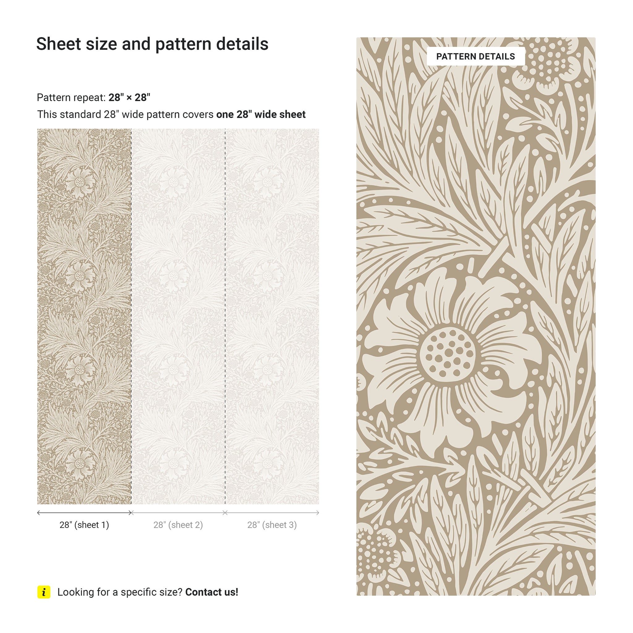 William Morris X Marigold Wallpaper | DeccoPrint