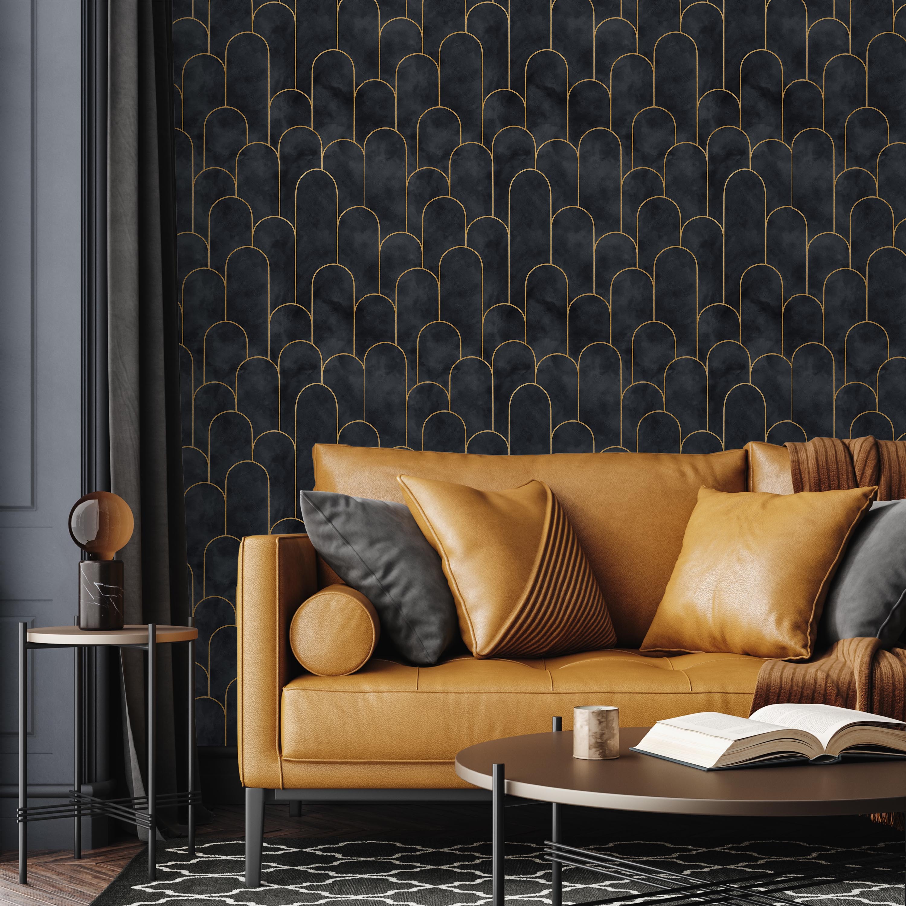 Ornate Deco Peel and Stick Wallpaper, Removable Wallpaper, Traditional Wallpaper | DeccoPrint