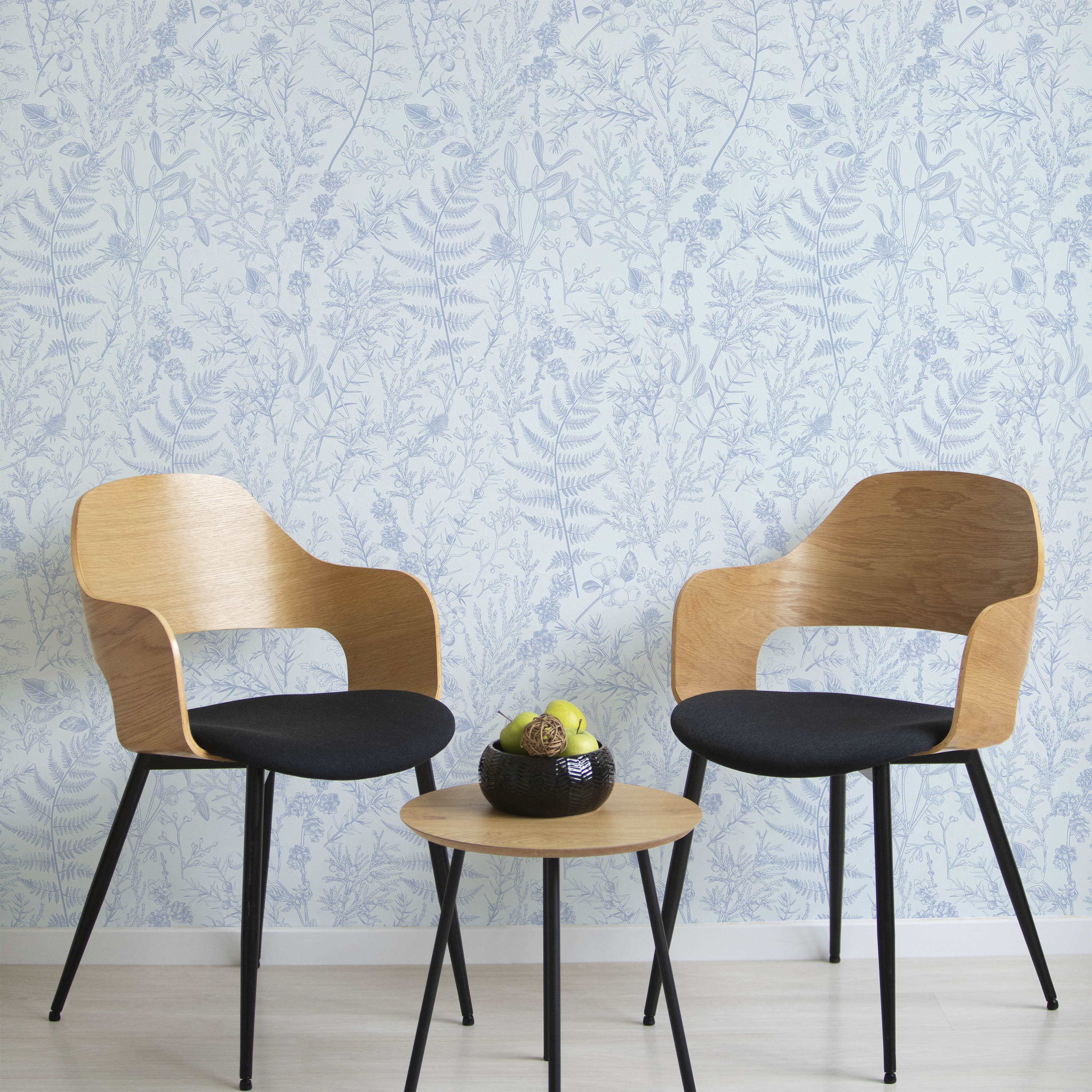 Forest Dream Peel and Stick Wallpaper, Removable Wallpaper, Traditional Wallpaper - Lavender Blue | DeccoPrint