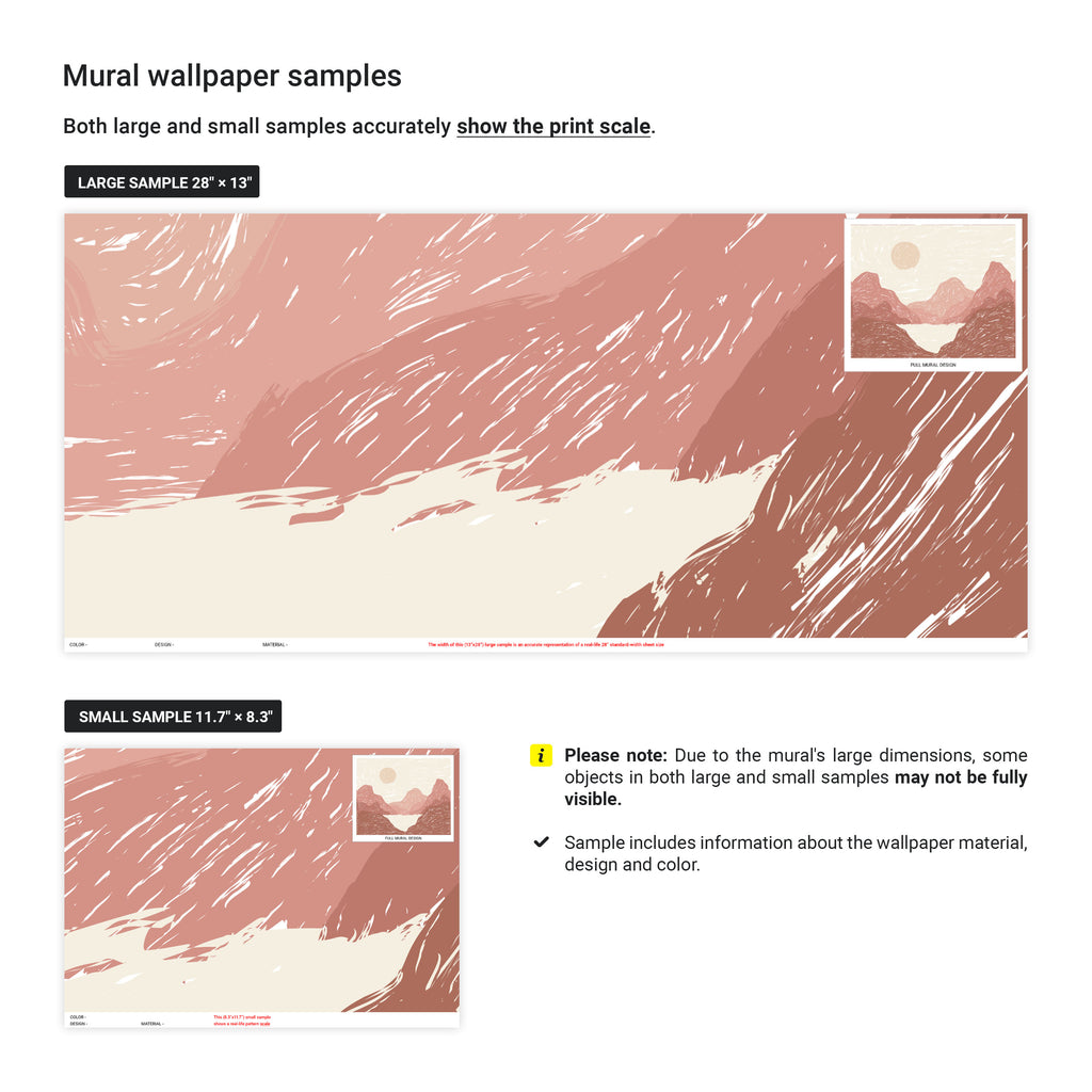 Sunset View Mural Peel and Stick Wallpaper, Removable Wallpaper, Traditional Wallpaper | DeccoPrint