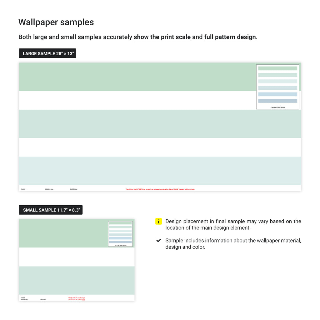 Colored Stripes Peel and Stick Wallpaper, Removable Wallpaper, Traditional Wallpaper - Ocean Tones | DeccoPrint