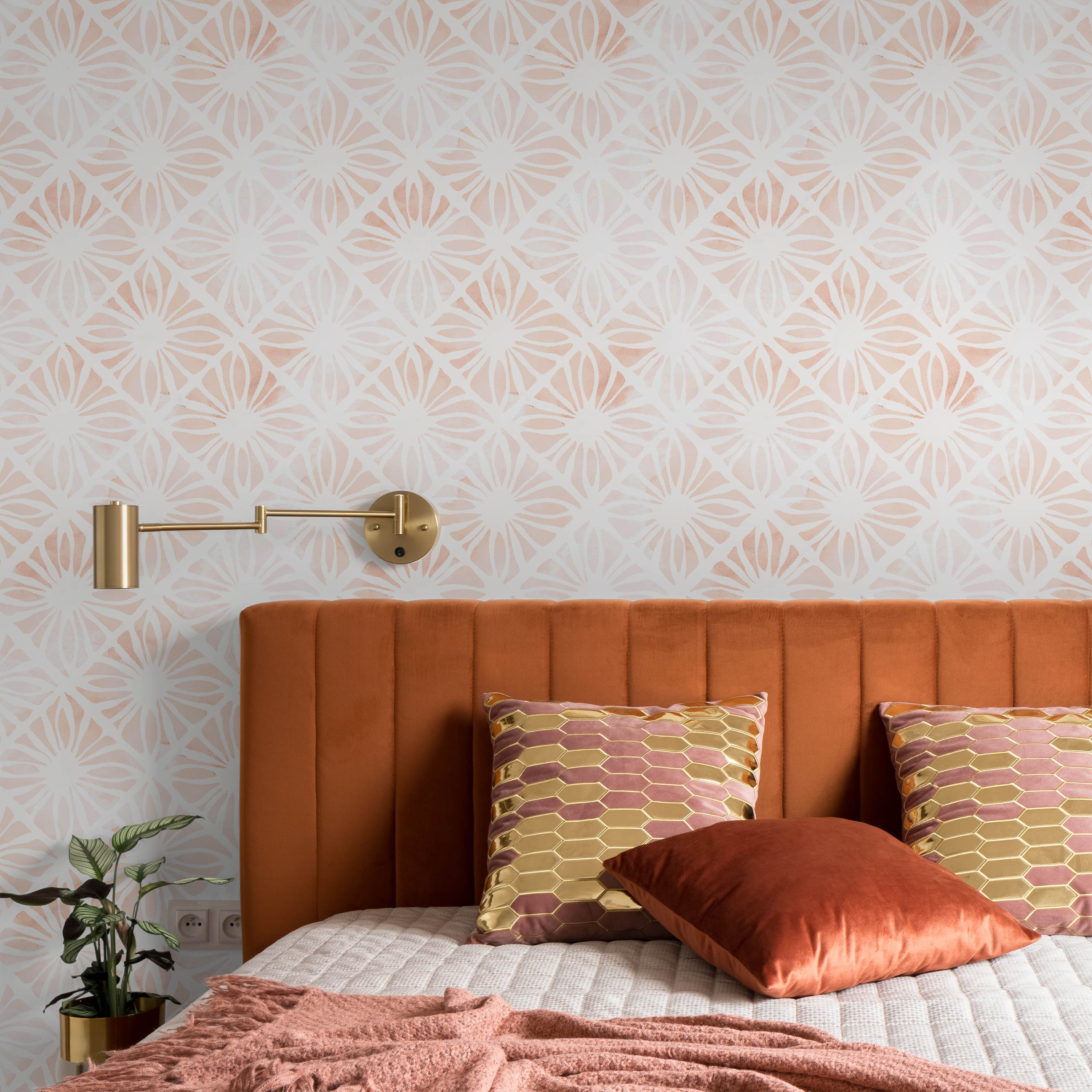 Lotus Peel and Stick Wallpaper, Removable Wallpaper, Traditional Wallpaper | DeccoPrint