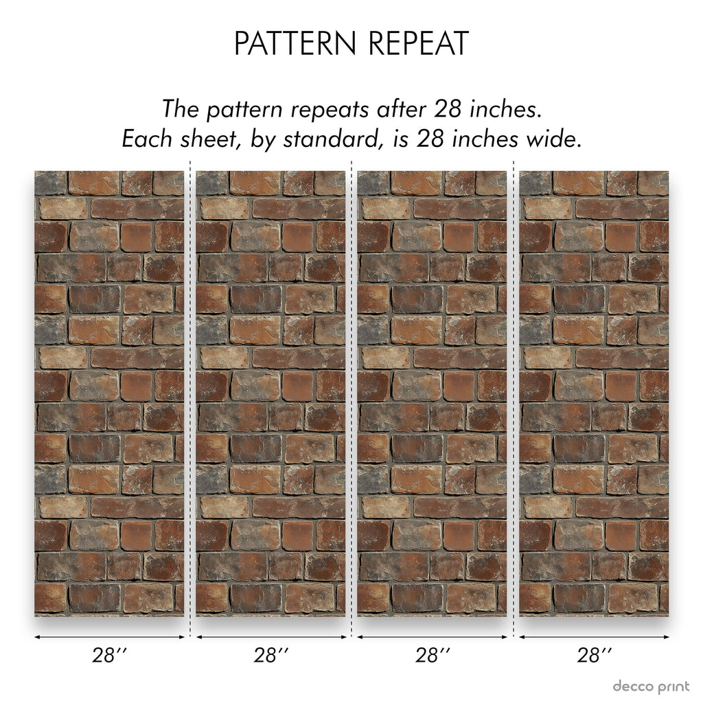 a picture of a brick wall with measurements