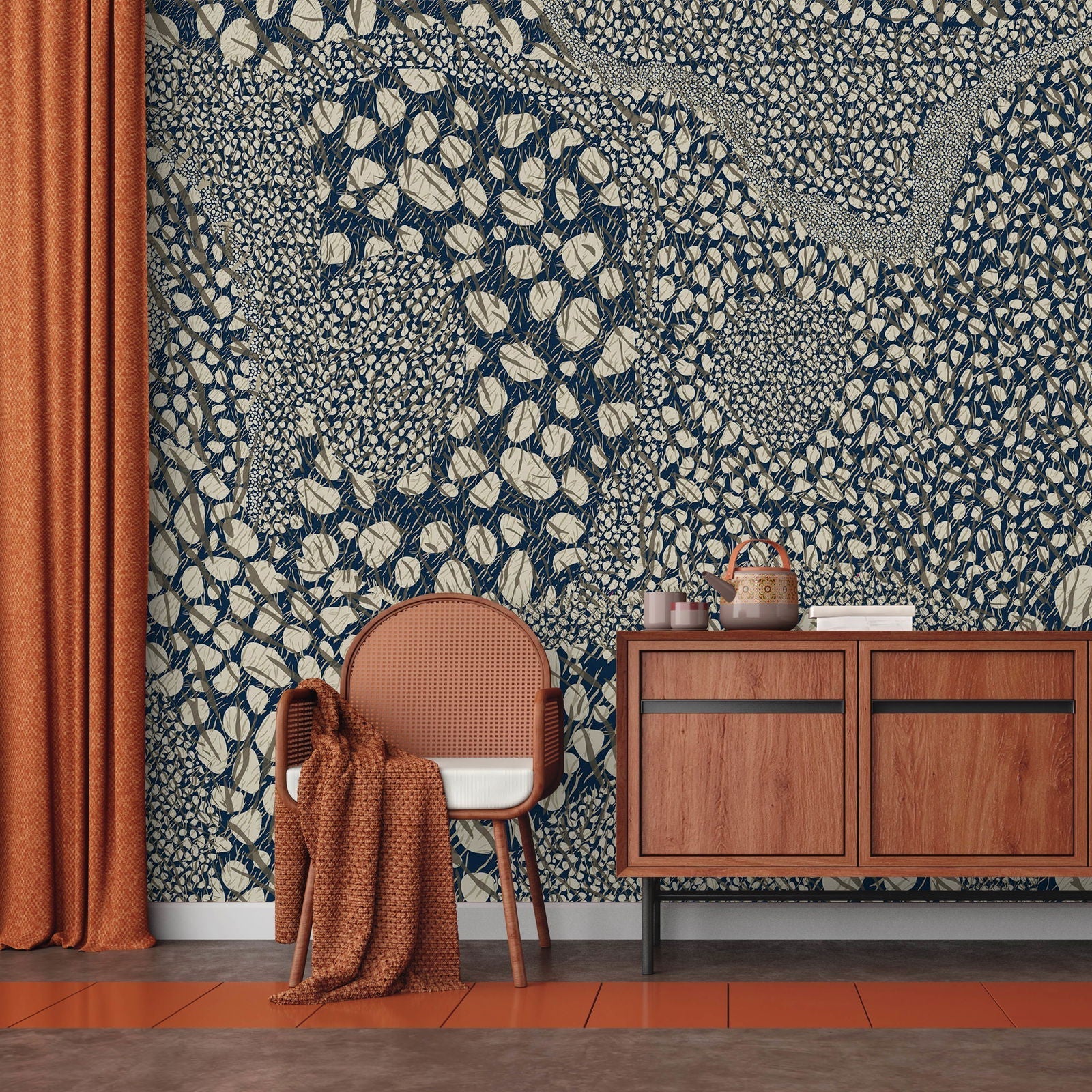 Abstract Pattern Mural Peel and Stick Wallpaper, Removable Wallpaper, Traditional Wallpaper | DeccoPrint