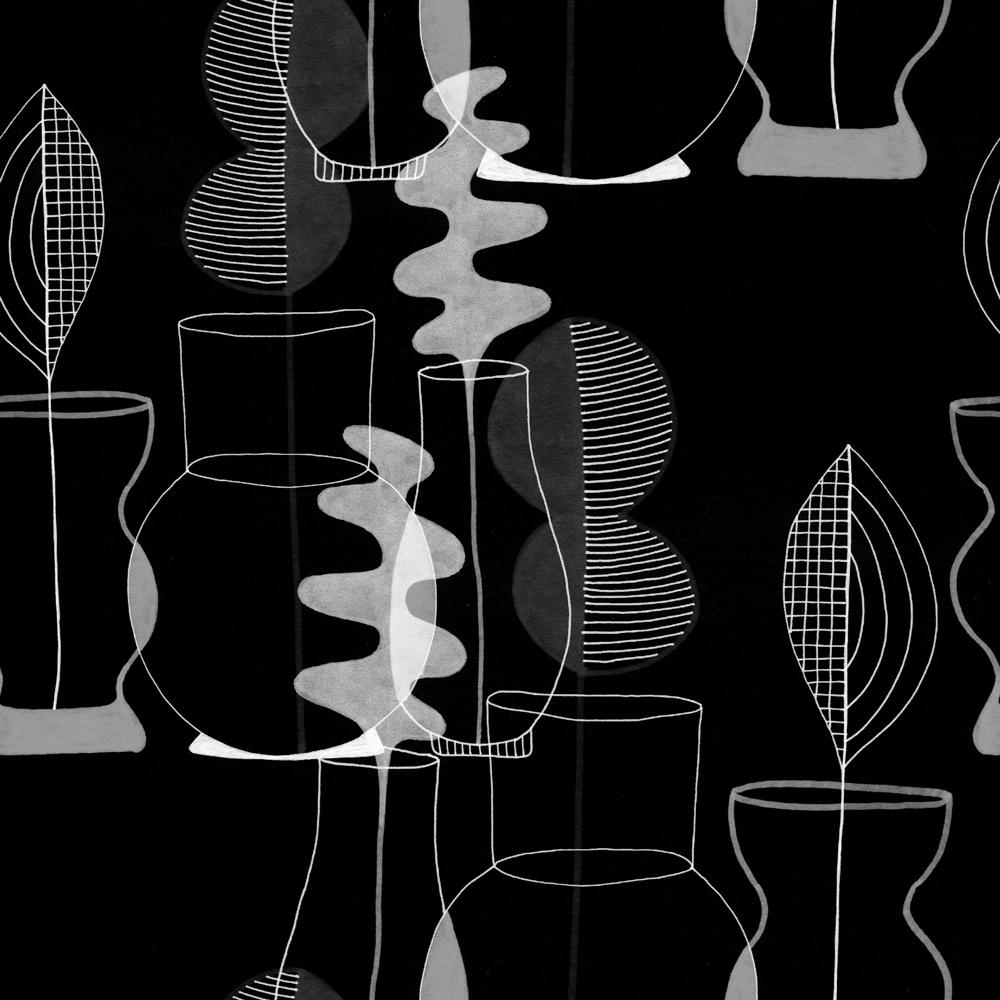 Abstract Vases Wallpaper | DeccoPrint