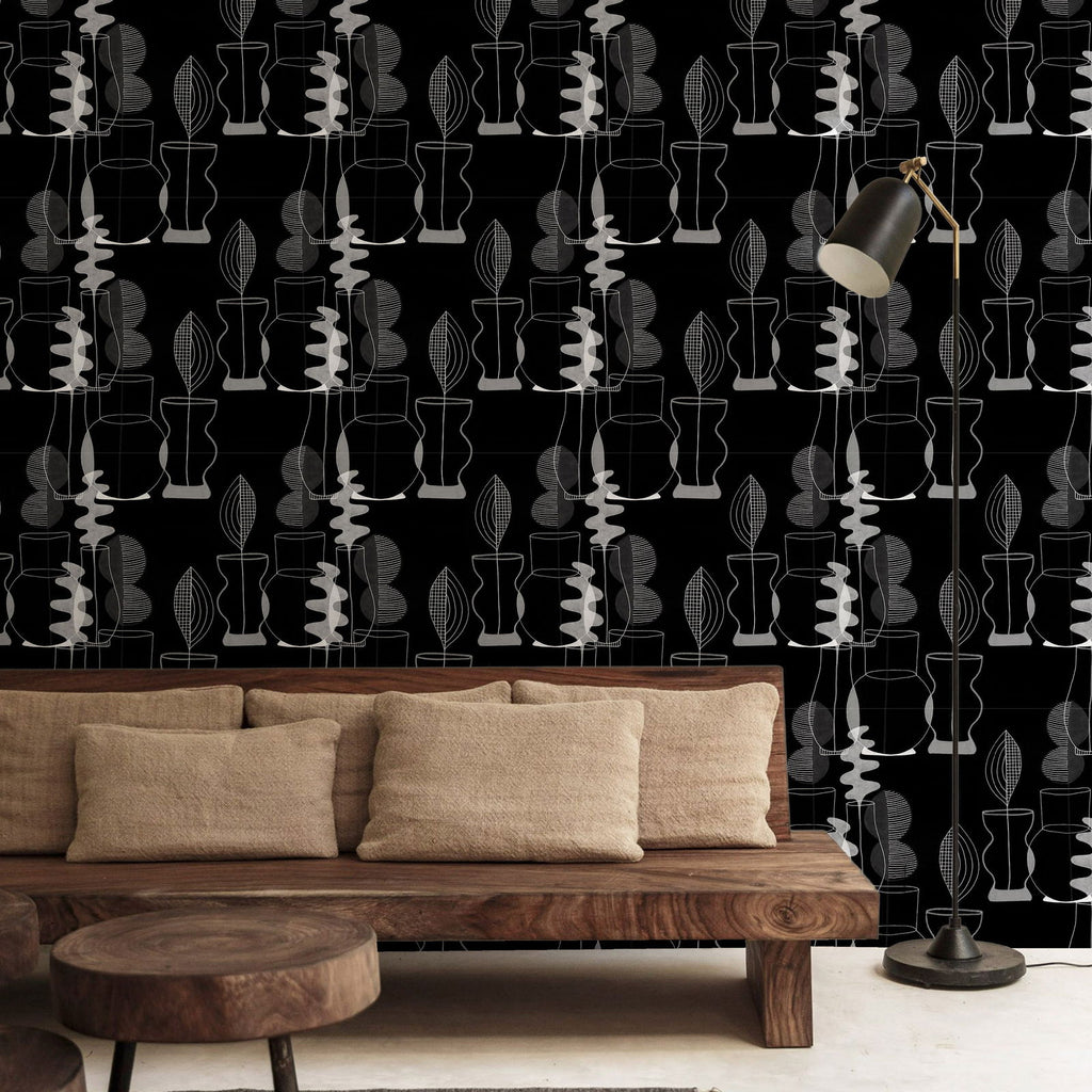 Abstract Vases Wallpaper | DeccoPrint