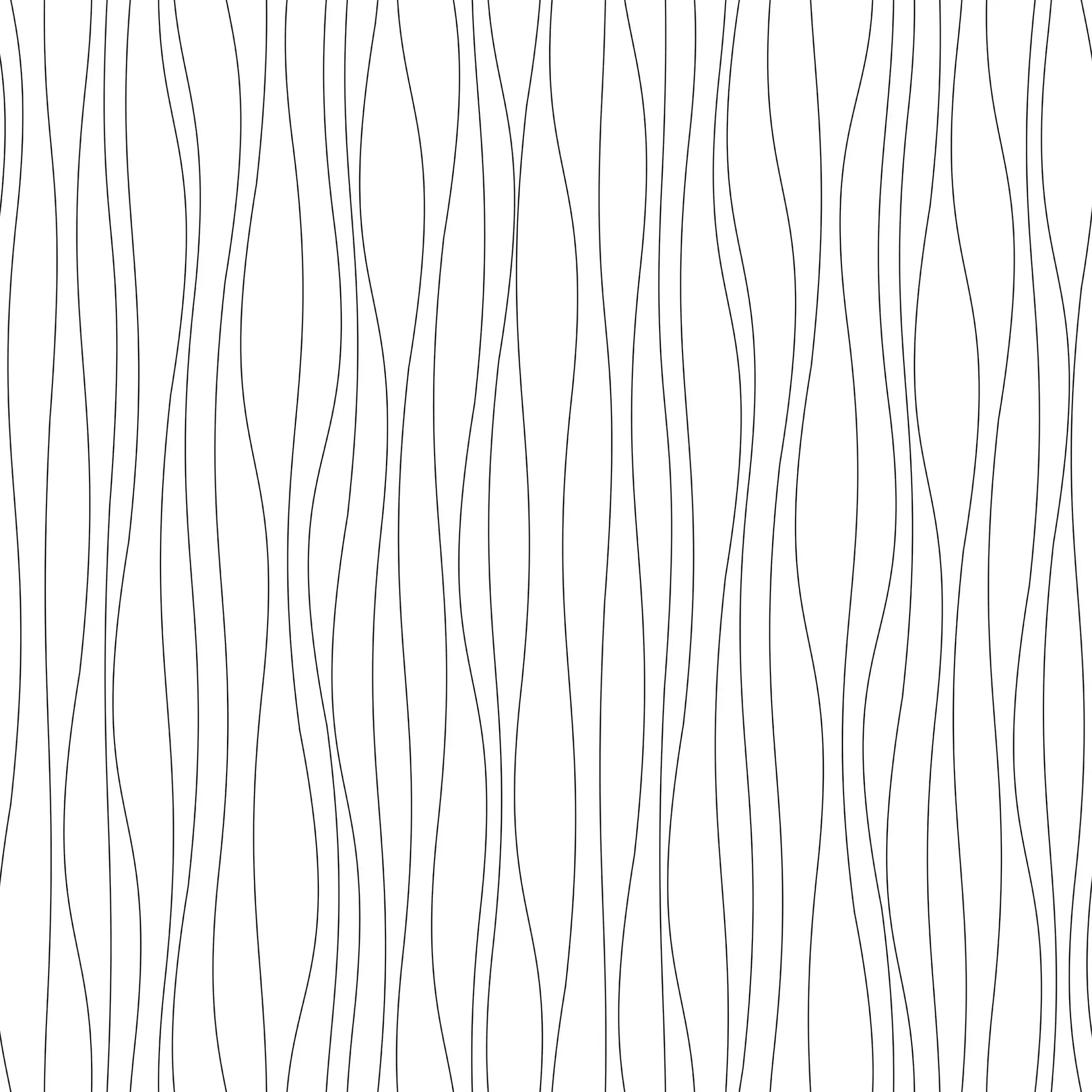 Black wavy line pattern on a white background