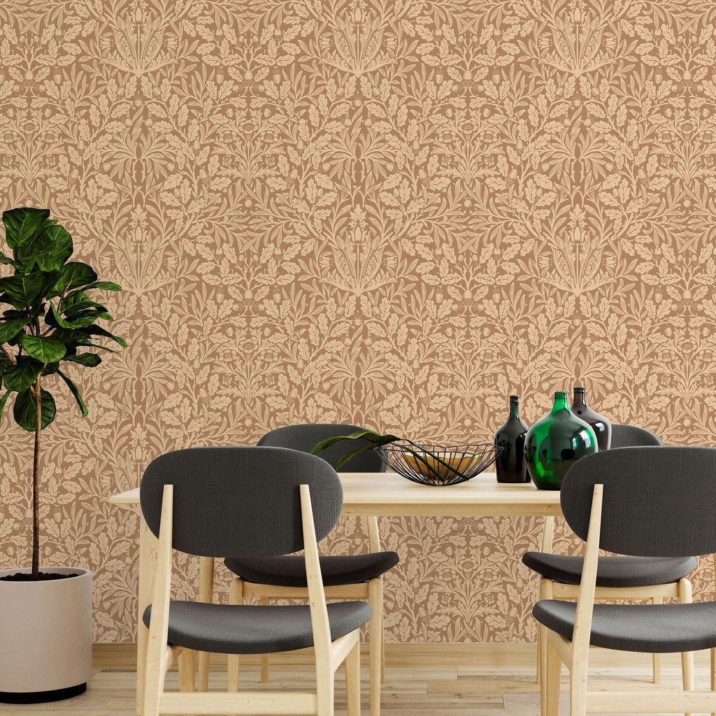 Acorn X William Morris Wallpaper - Beige - DeccoPrint