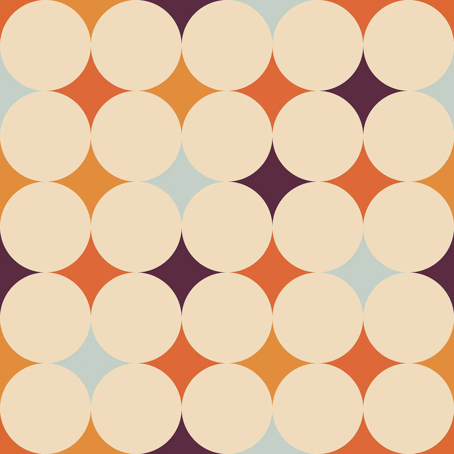 Abstract Bauhaus Wallpaper - Purple