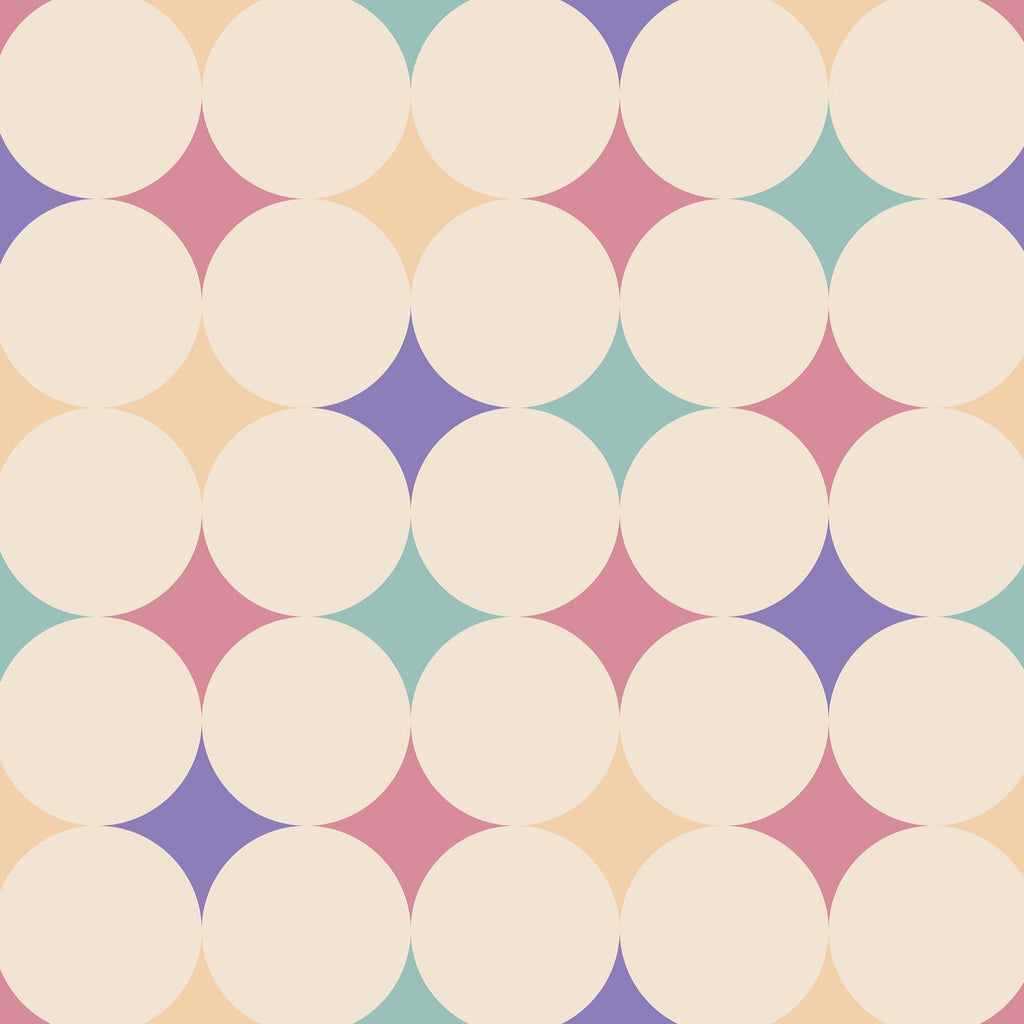 Abstract Bauhaus Peel and Stick Wallpaper, Removable Wallpaper, Traditional Wallpaper - Confetti | DeccoPrint