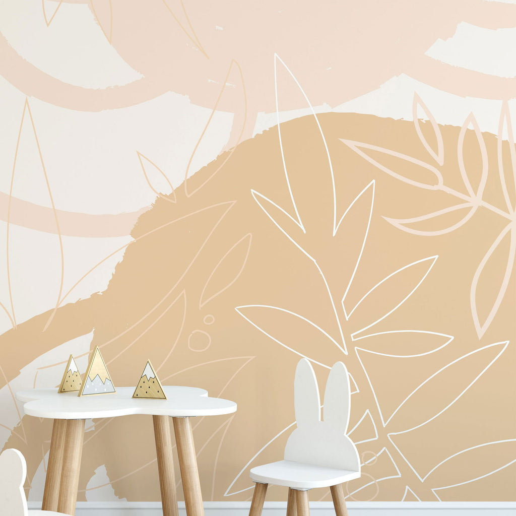 Beige Landscape Wallpaper - DeccoPrint