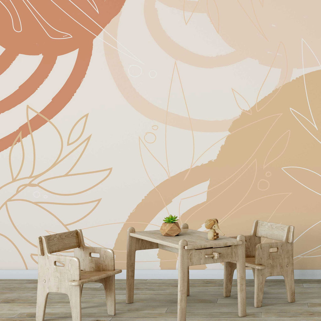 Beige Landscape Wallpaper - DeccoPrint