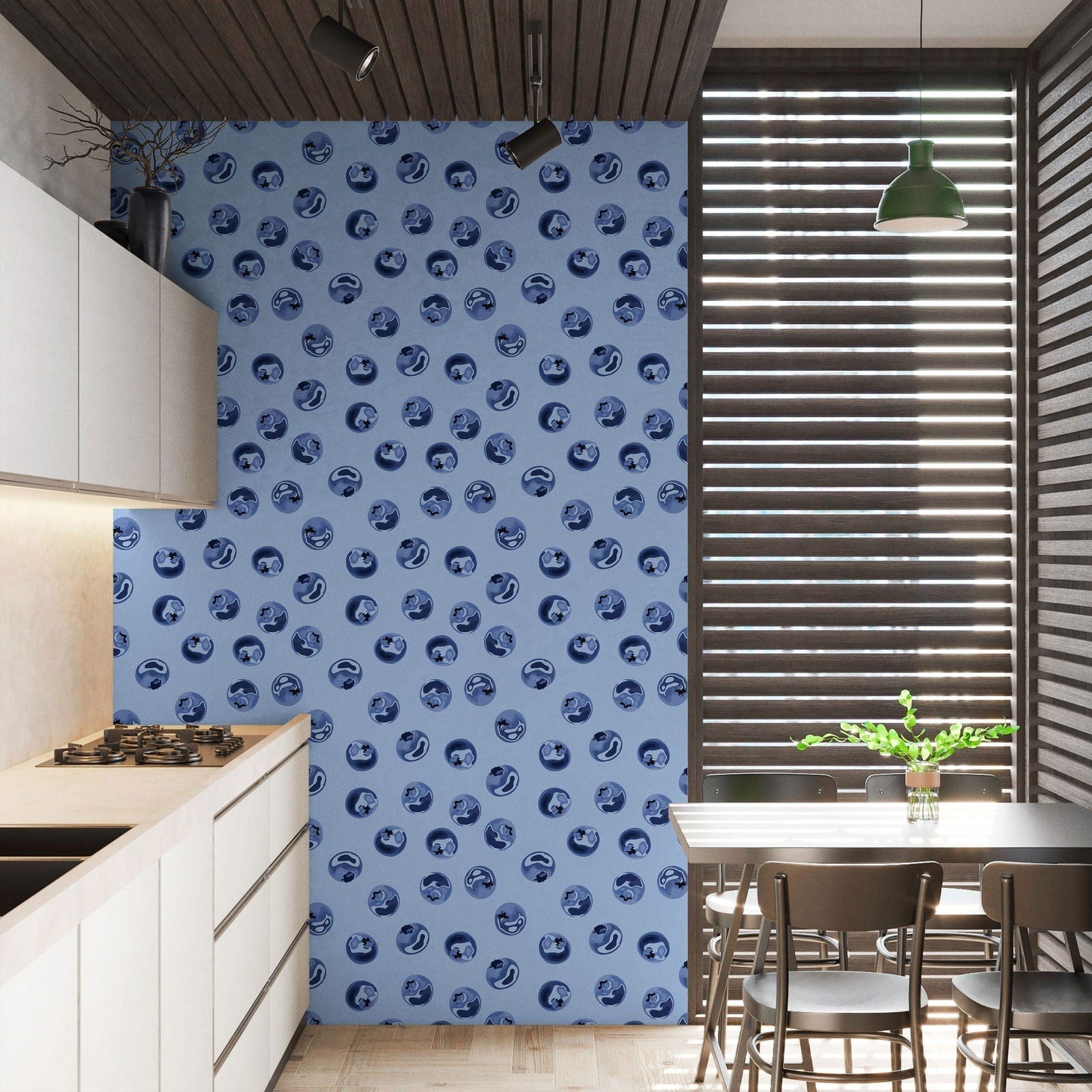 Blueberry Dream Peel and Stick Wallpaper, Removable Wallpaper, Traditional Wallpaper | DeccoPrint