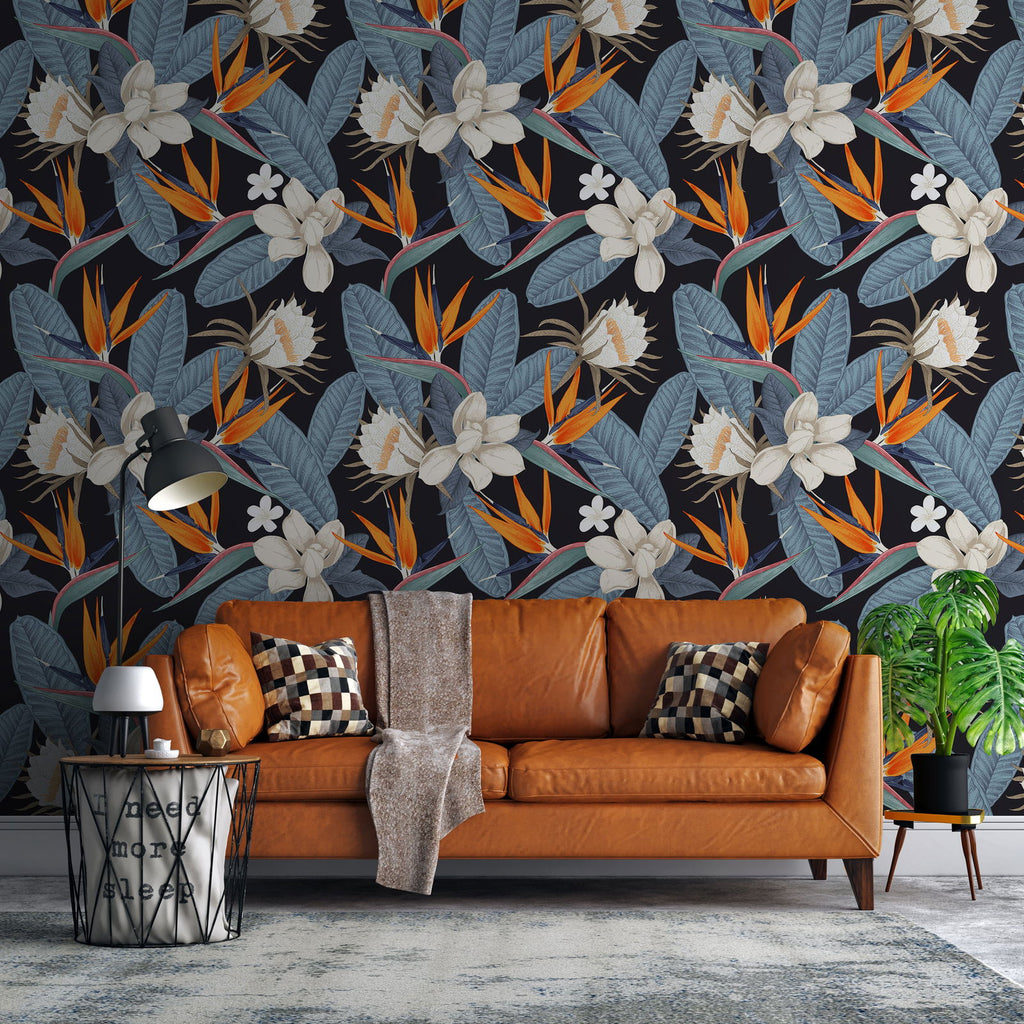 Branch of Strelitzia Wallpaper | DeccoPrint