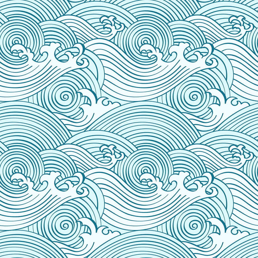 Bright Waves Wallpaper | DeccoPrint