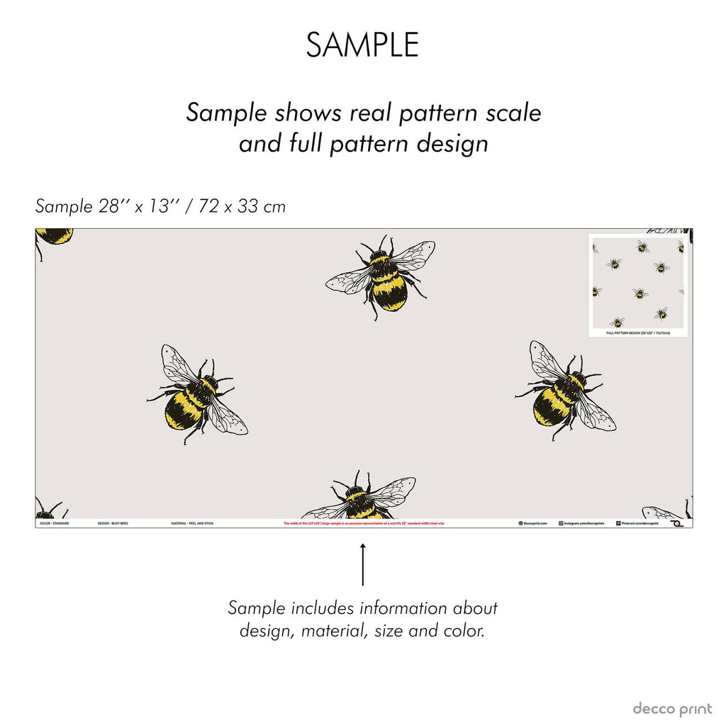 Busy Bees Wallpaper | DeccoPrint