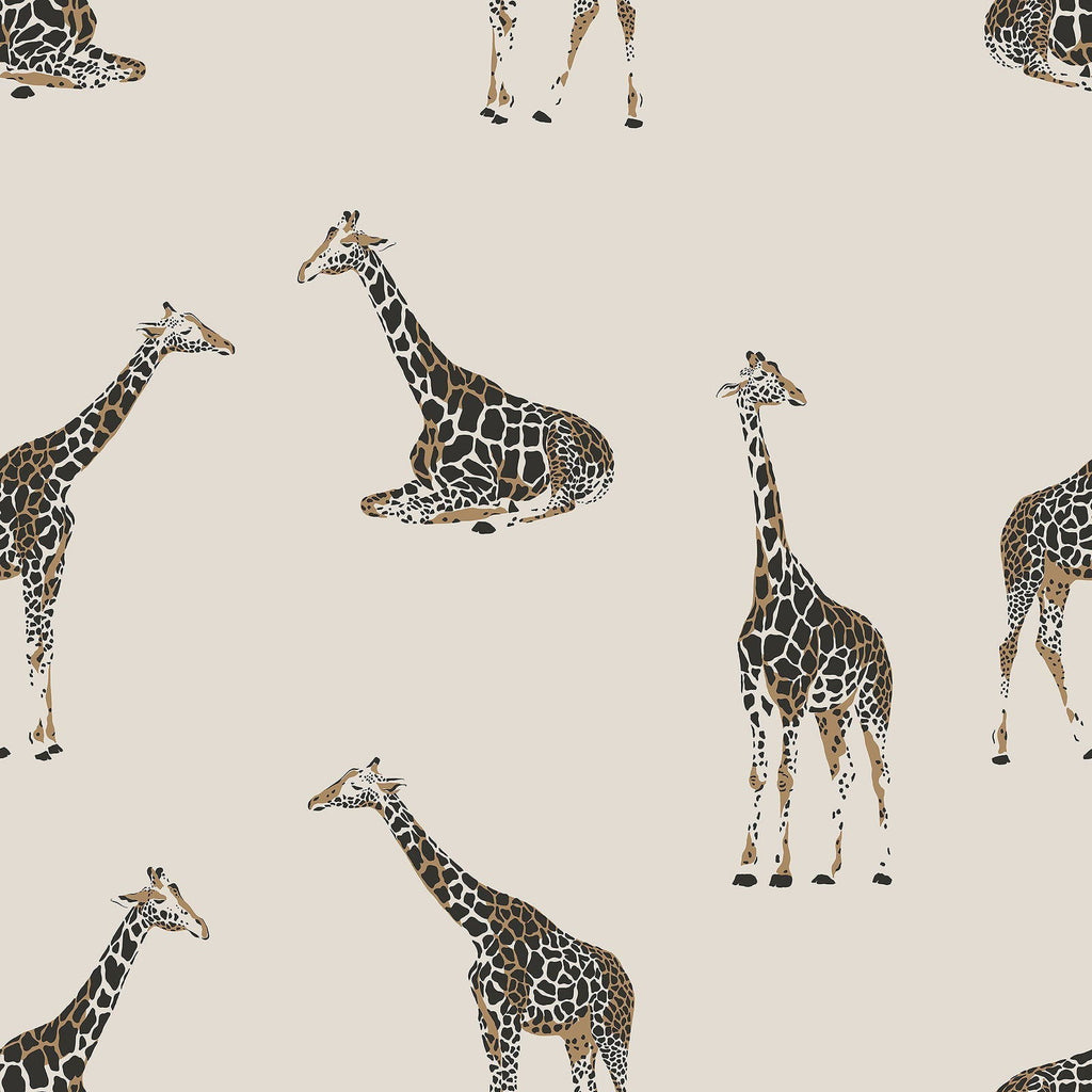 Calm Giraffe Wallpaper | DeccoPrint