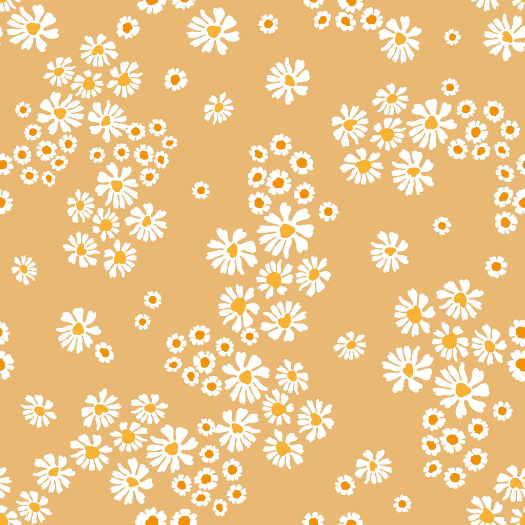 Chamomile Meadow Wallpaper - Yellow | DeccoPrint