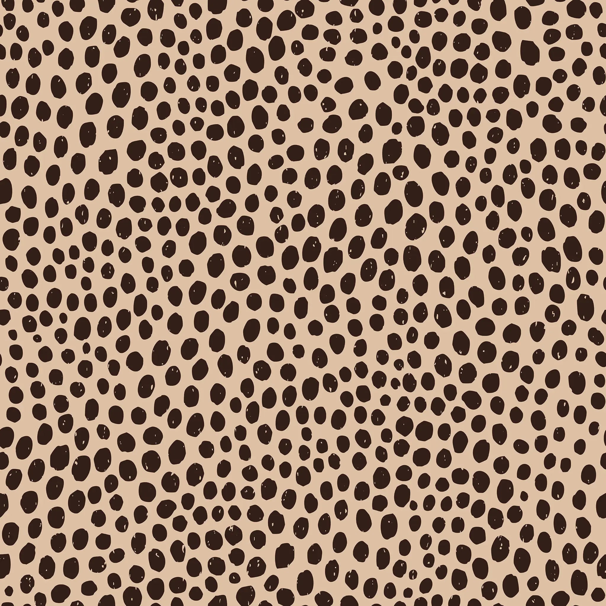 Brown and beige cheetah pattern with black spots