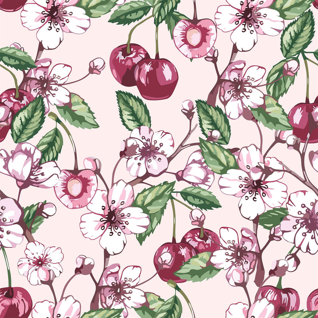 Cherry Love Wallpaper - DeccoPrint