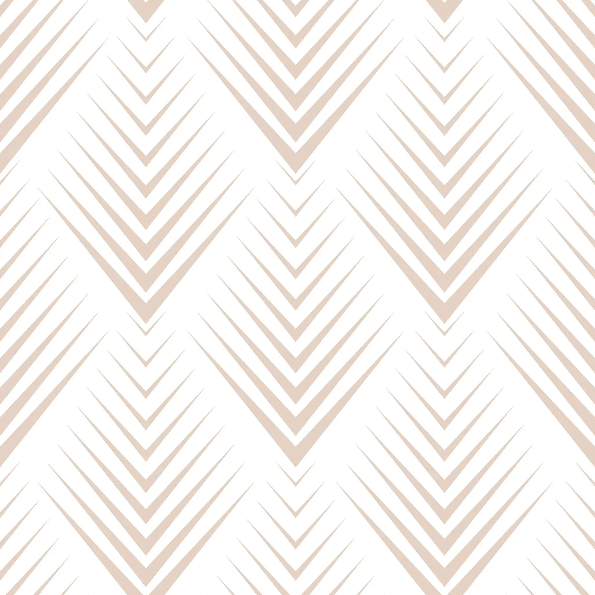 Pattern of beige chevrons on a white background