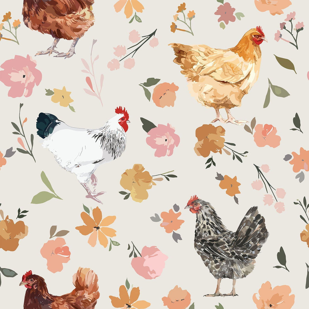 Country Chick Wallpaper | DeccoPrint